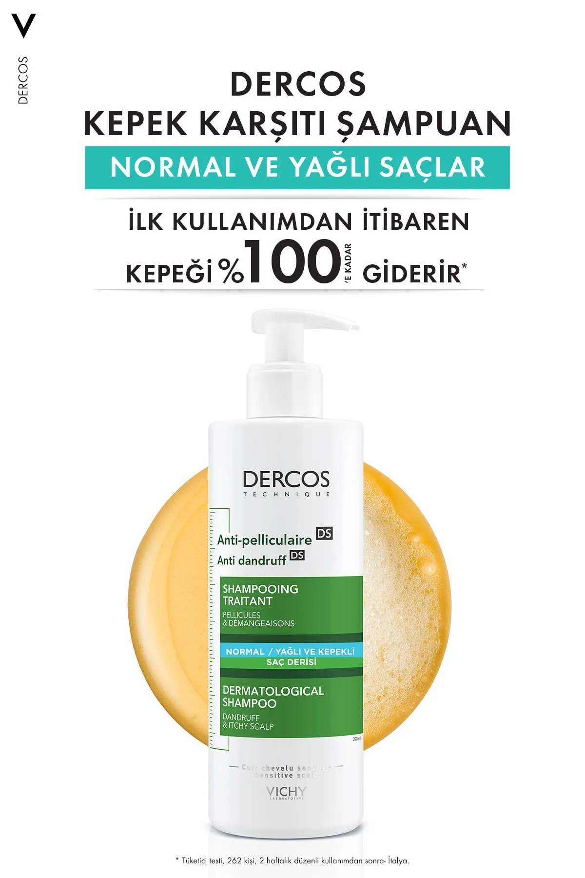 Vichy Dercos Anti-Dandruff Şampuan Kepek Karşıtı Normal ve Yağlı Saçlar İçin 390 ml