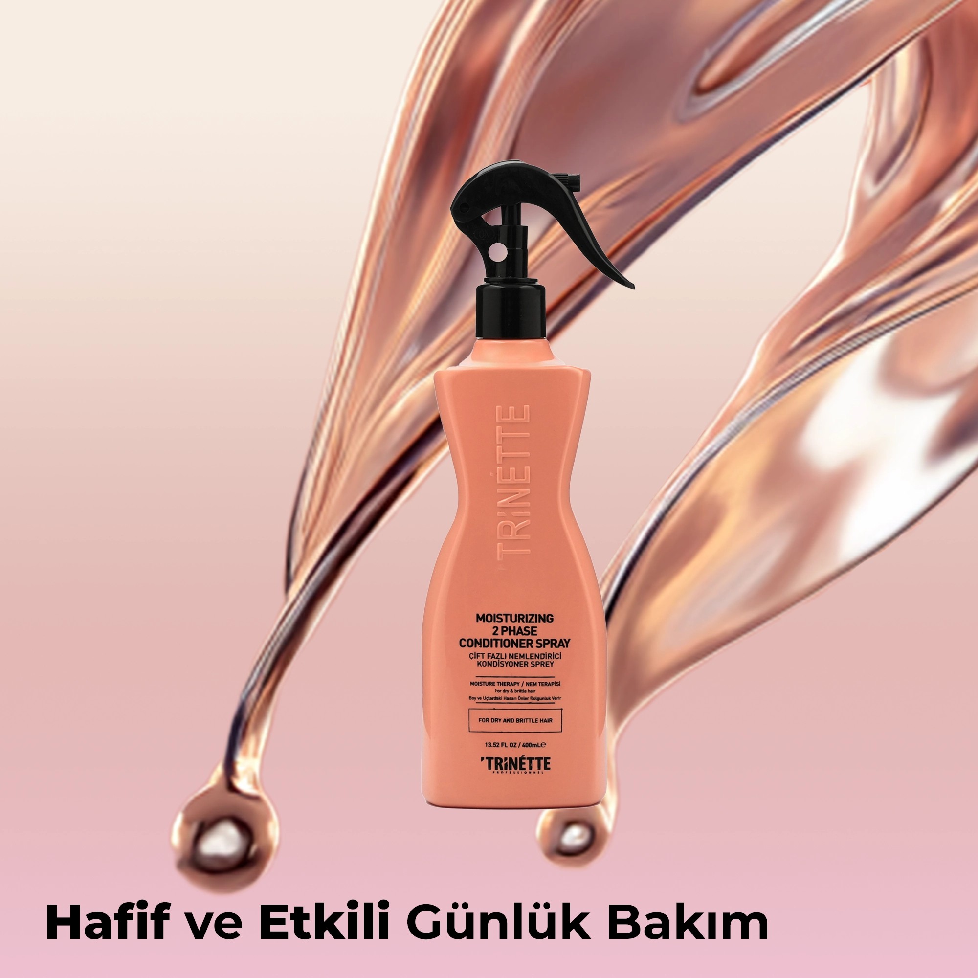 Trinette Professionnel Çift Fazlı Nemlendirici Kondisyoner Sprey 400ML