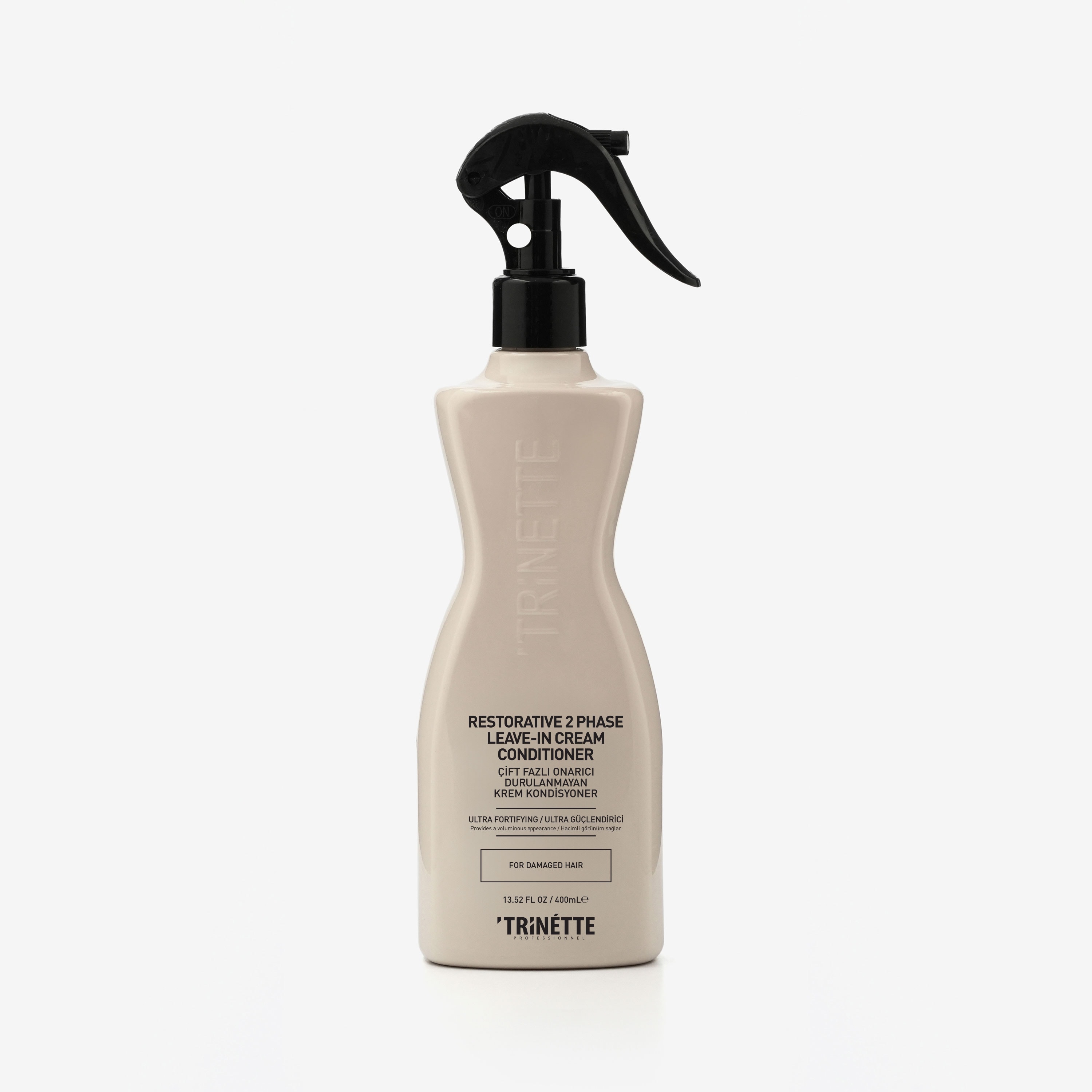 Trinette Professionnel Çift Fazlı Onarıcı Durulanmayan Krem Kondisyoner 400ML