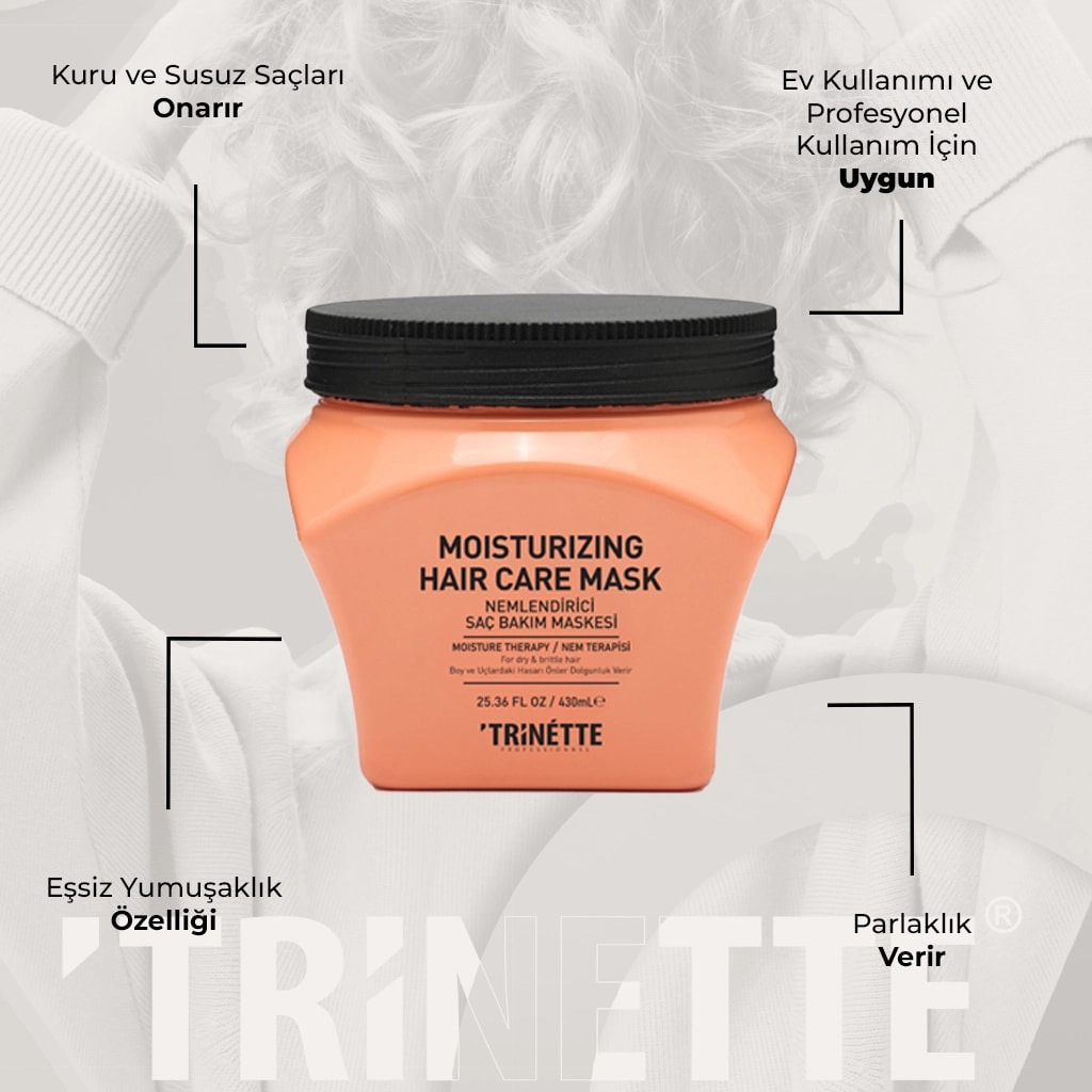 Trinette Professionnel Nemlendirici Saç Bakım Maskesi 430ML