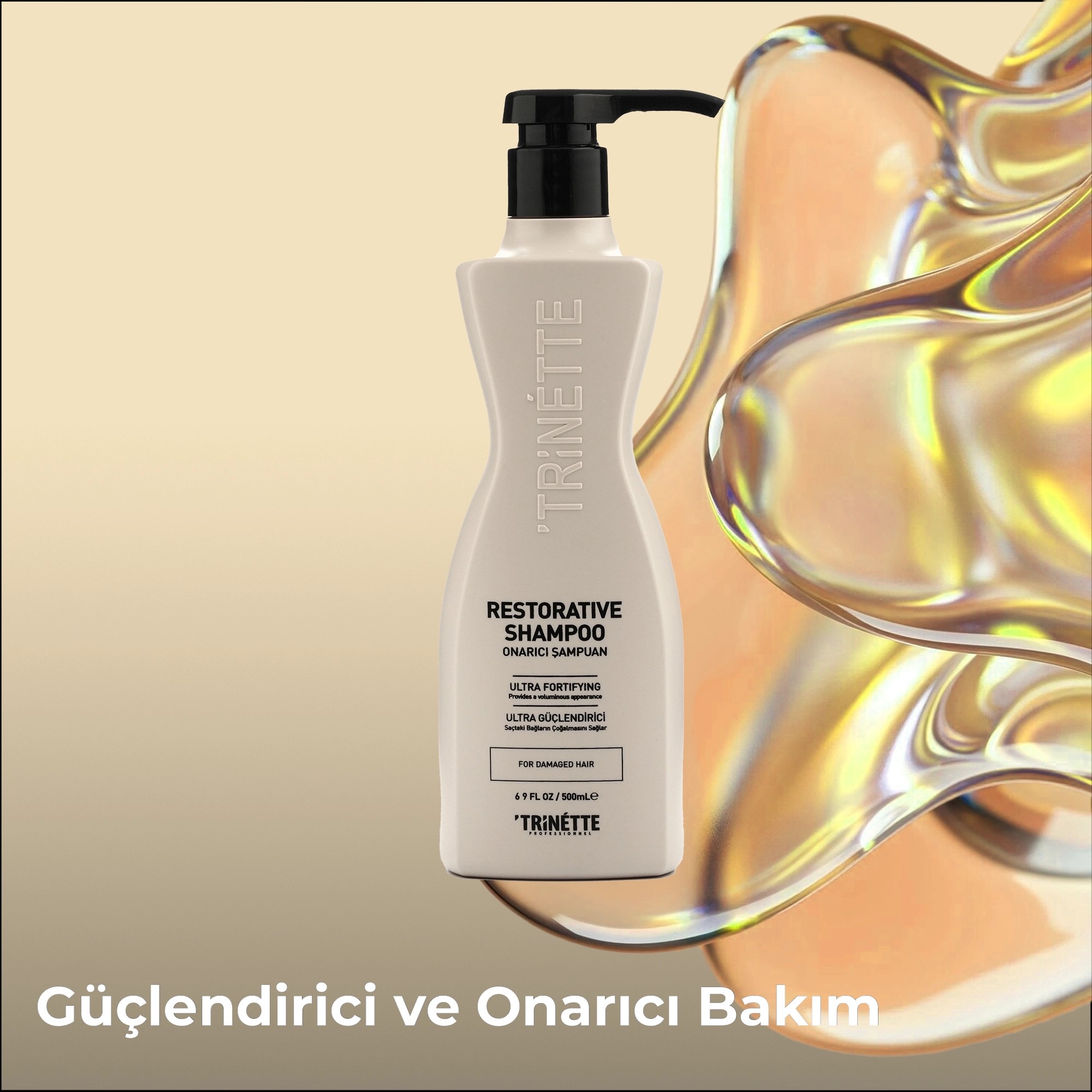Trinette Professionnel Yıpranmış Saçlar İçin Onarıcı Profesyonel Şampuan 500ML