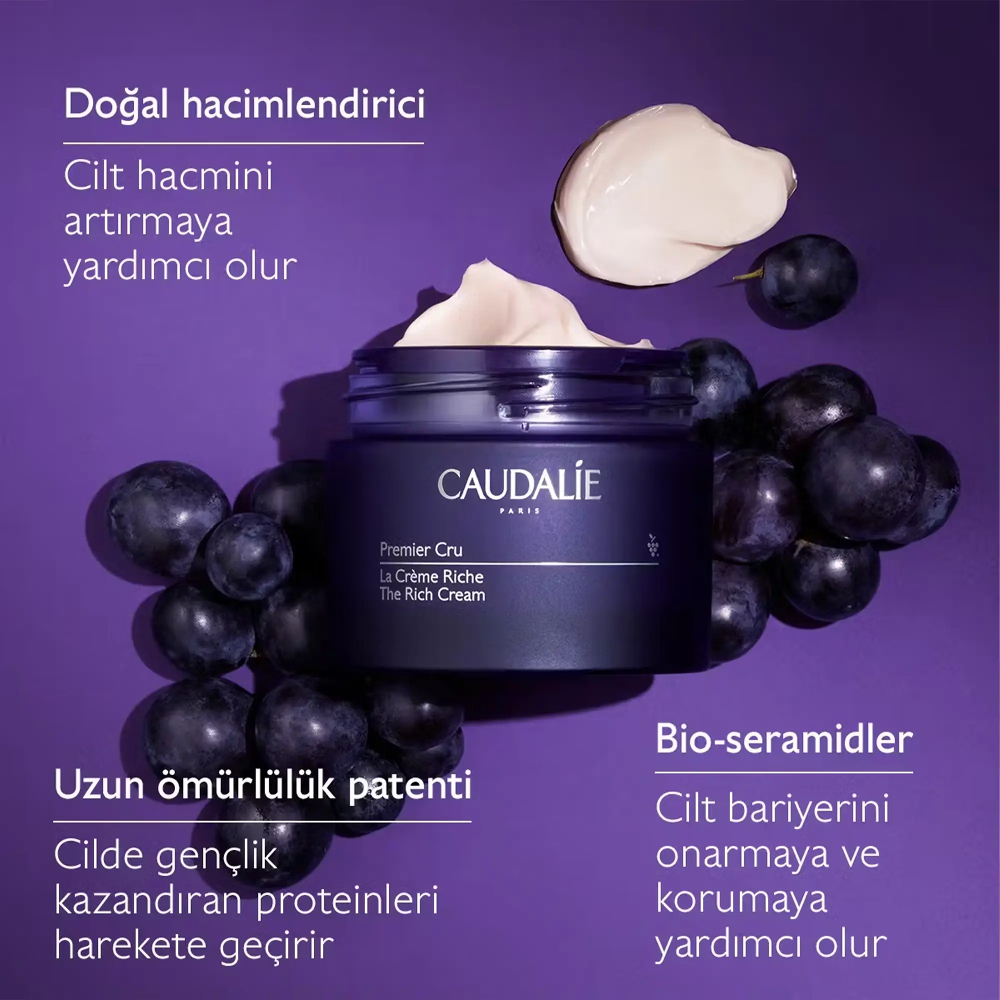 Caudalie Premier Cru Kapsamlı Yaşlanma Karşıtı Yoğun Bakım Kremi 50 mL