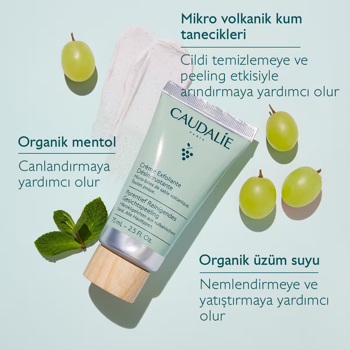 Caudalie Vinoclean Yoğun Arındırıcı Peeling