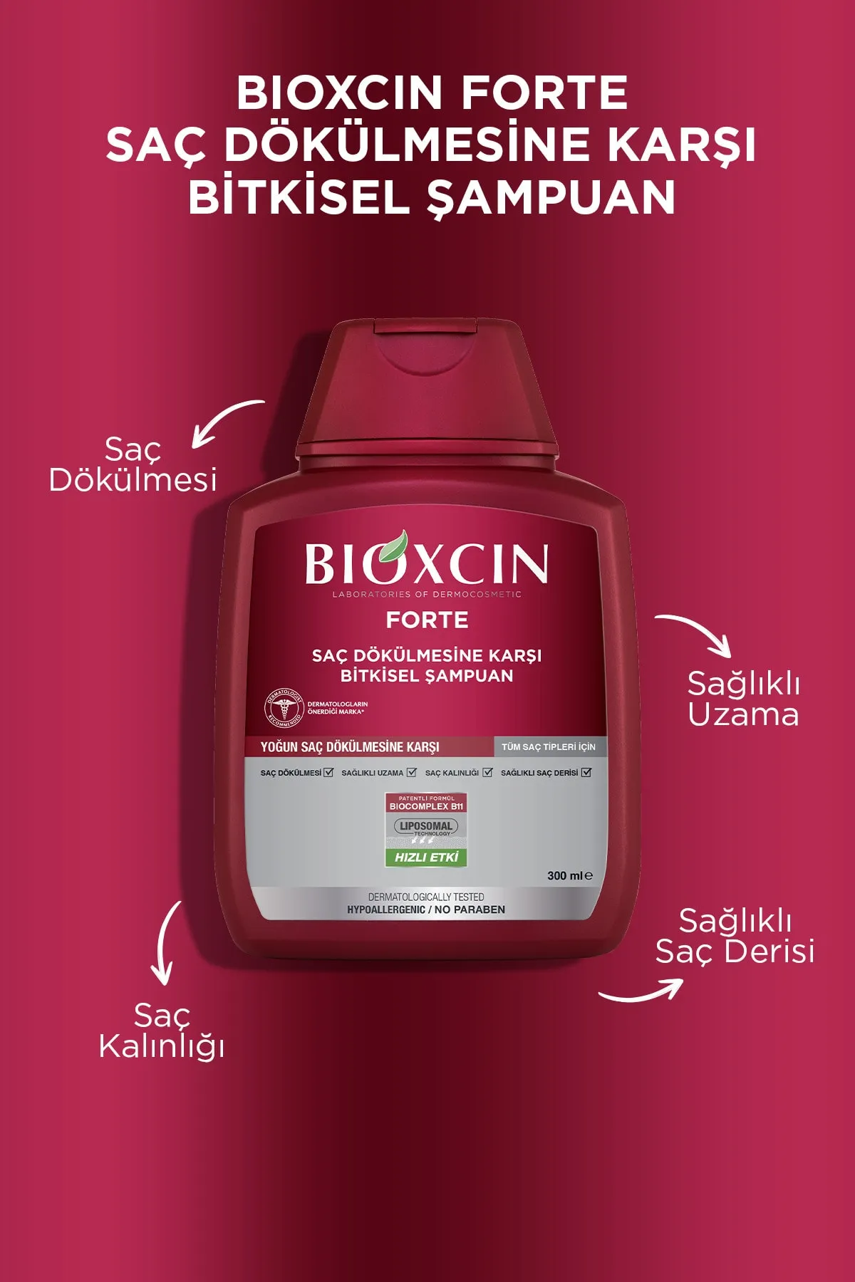 Bioxcin Forte Saç Dökülmesine Karşı Bakım Şampuan Seti 3 AL 2 ÖDE