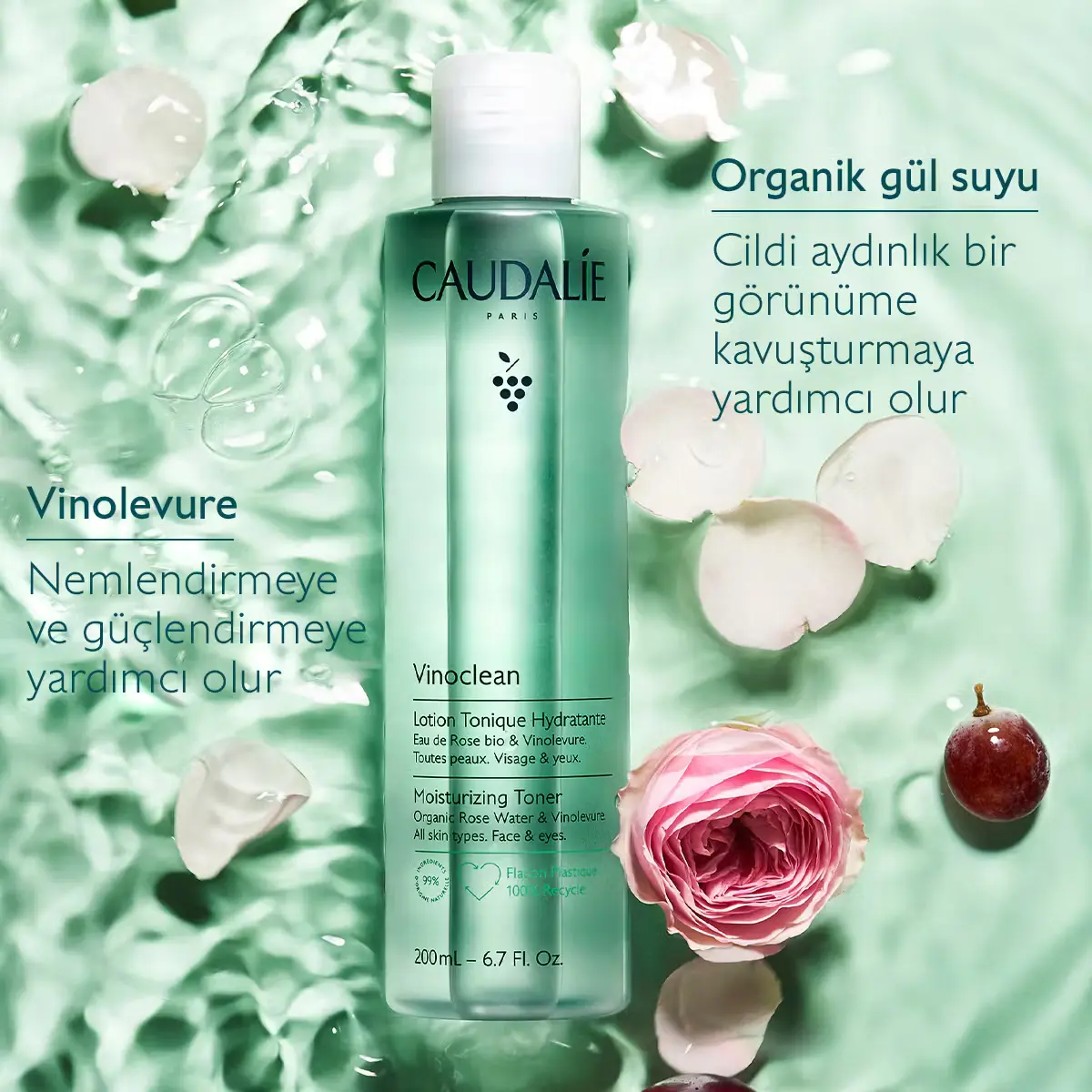 Caudalie Vinoclean Nemlendirici Tonik 400 ml
