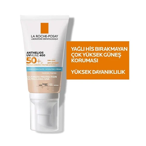 La Roche Posay Anthelios UVMune SPF50+ Renkli Nemlendirici Güneş Kremi 50mL