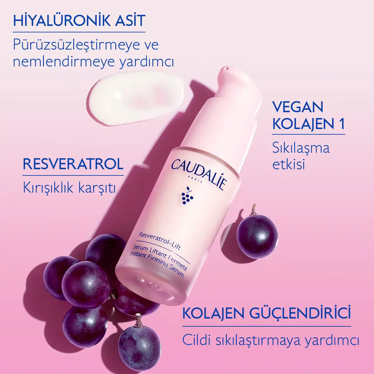 Caudalie Resveratrol Lift Anında Sıkılaştırıcı Etkili Serum 30mL