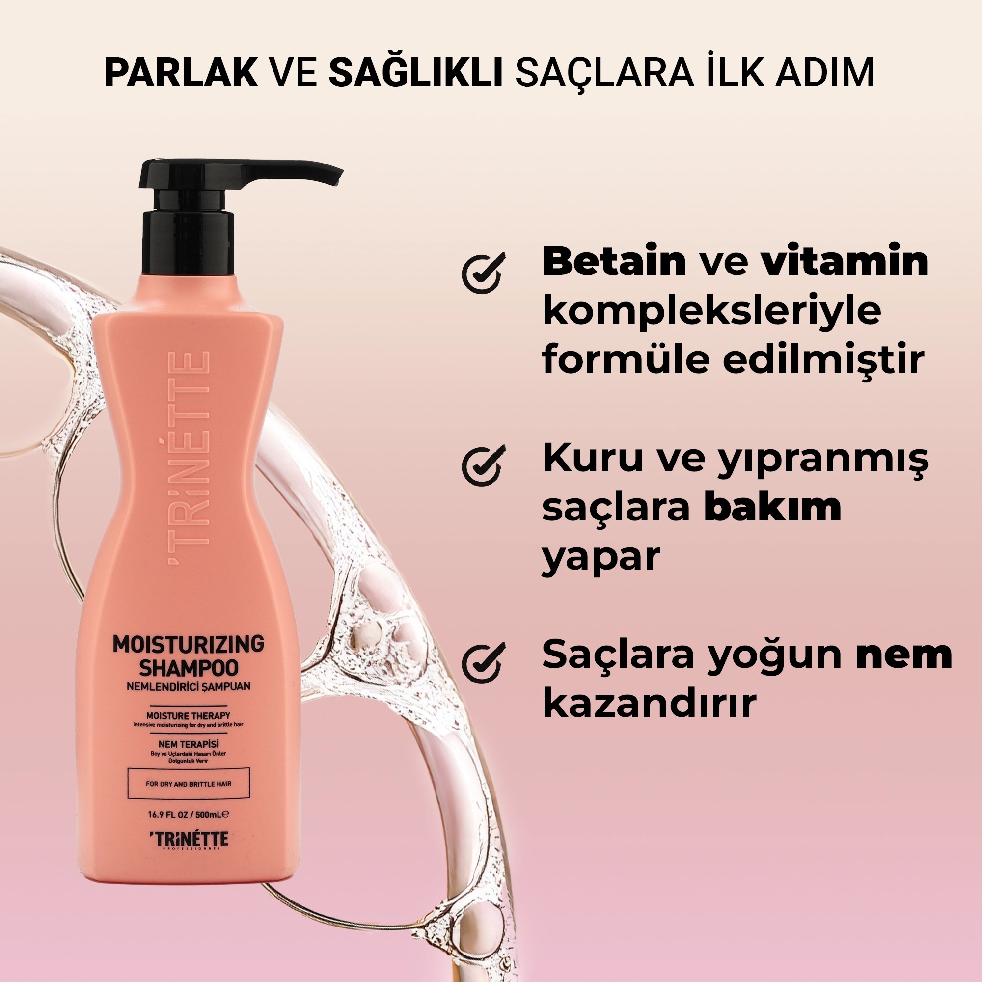 Trinette Professionnel Nemlendirici Profesyonel Şampuan 500ML