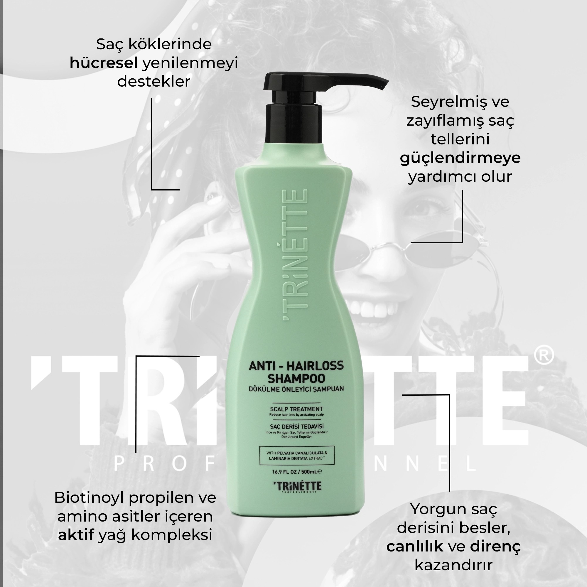 Trinette Professionnel Dökülme Önleyici Profesyonel Şampuan 500ML
