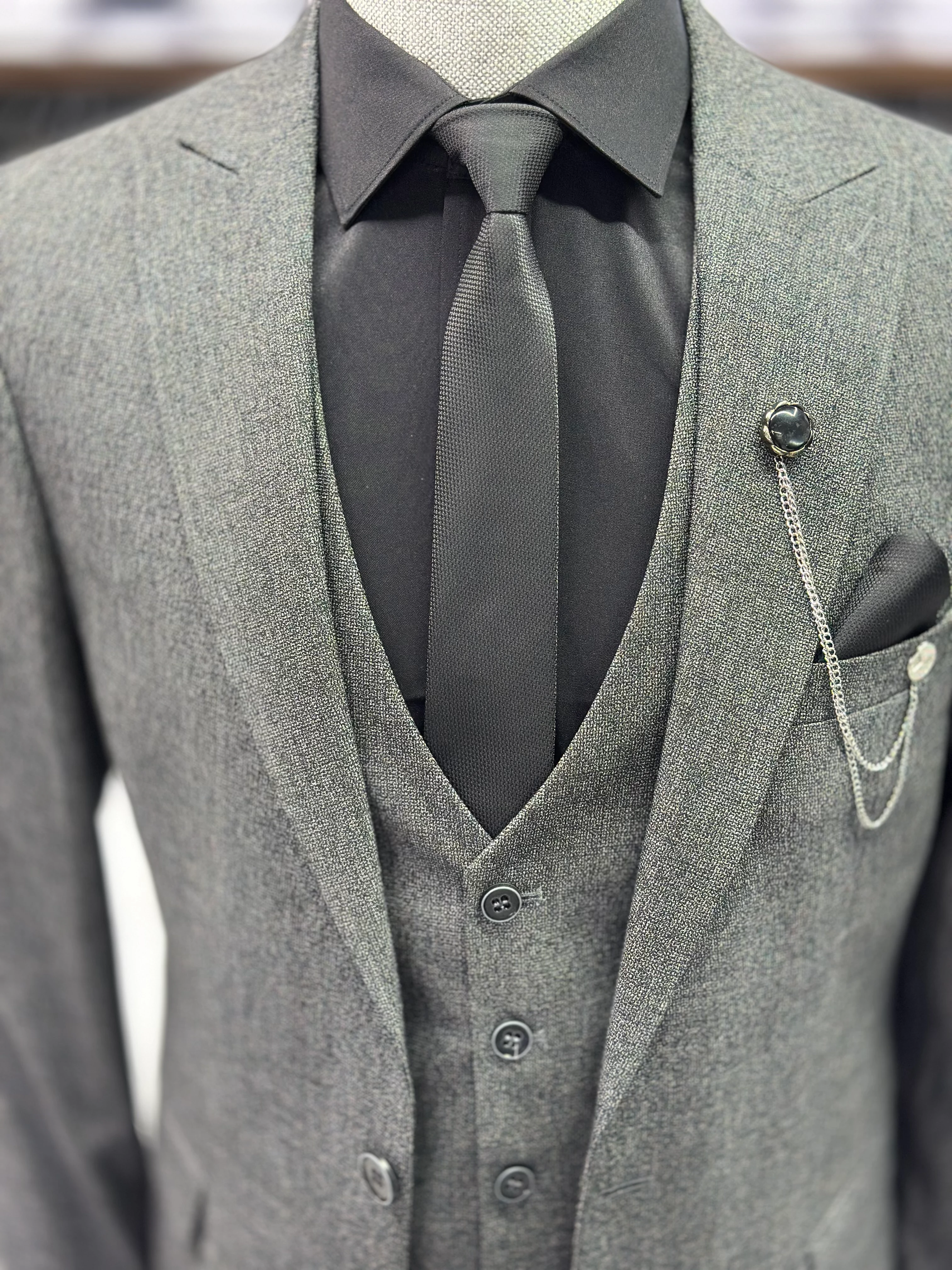 Desenli Yeleki Takım Elbise PI297AS