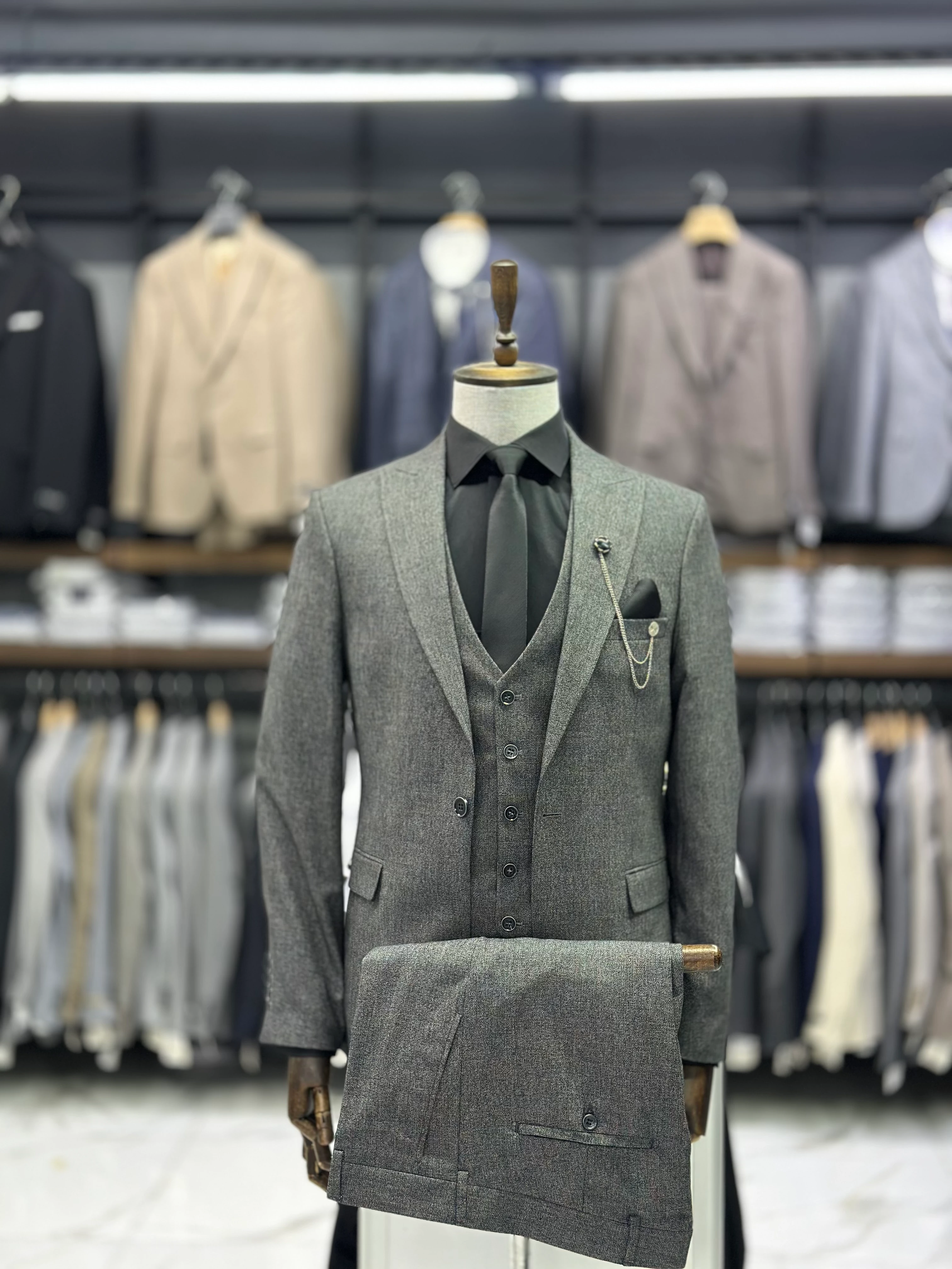 Desenli Yeleki Takım Elbise PI297AS