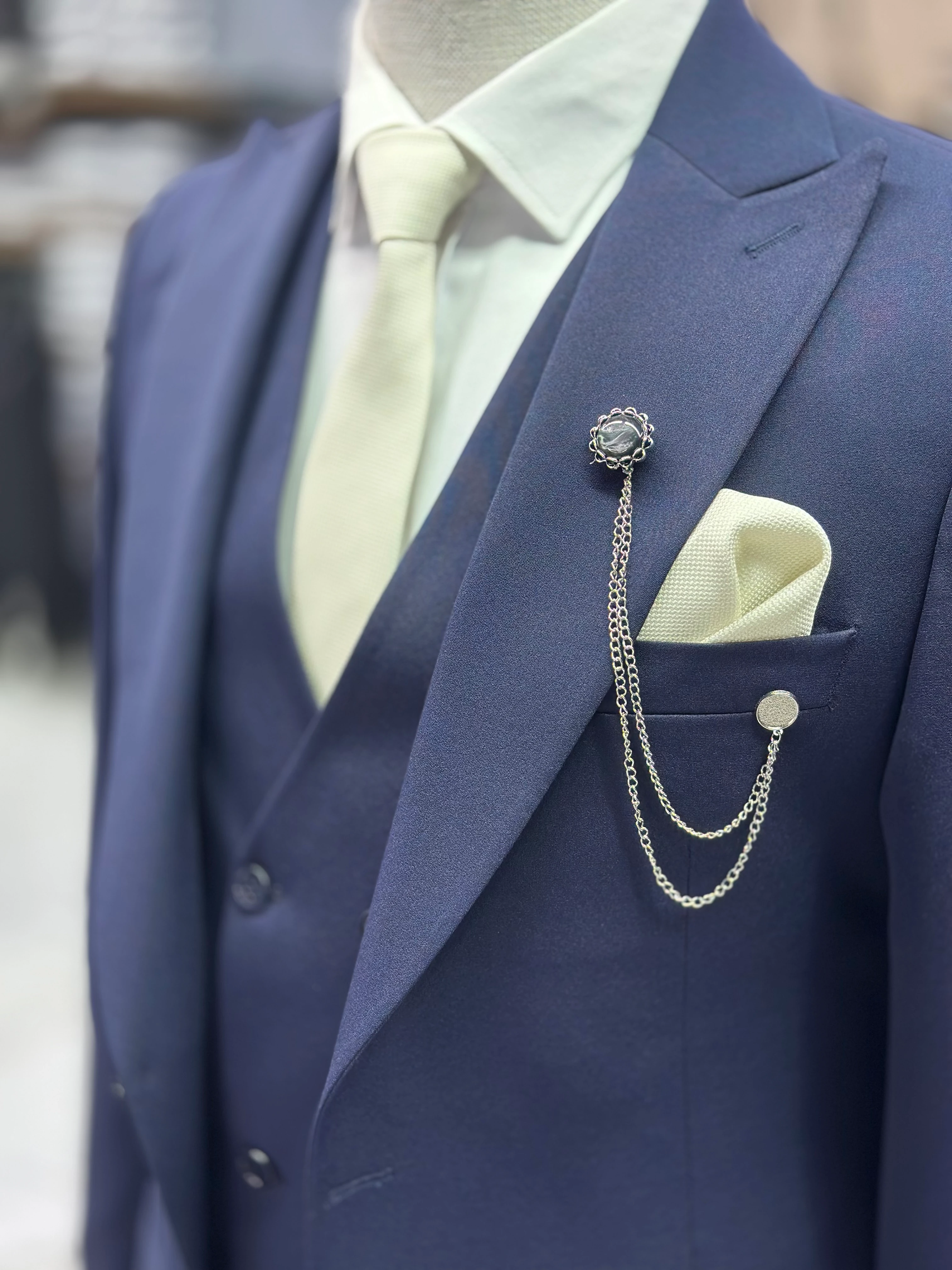 Düz Yelekli Takım Elbise 