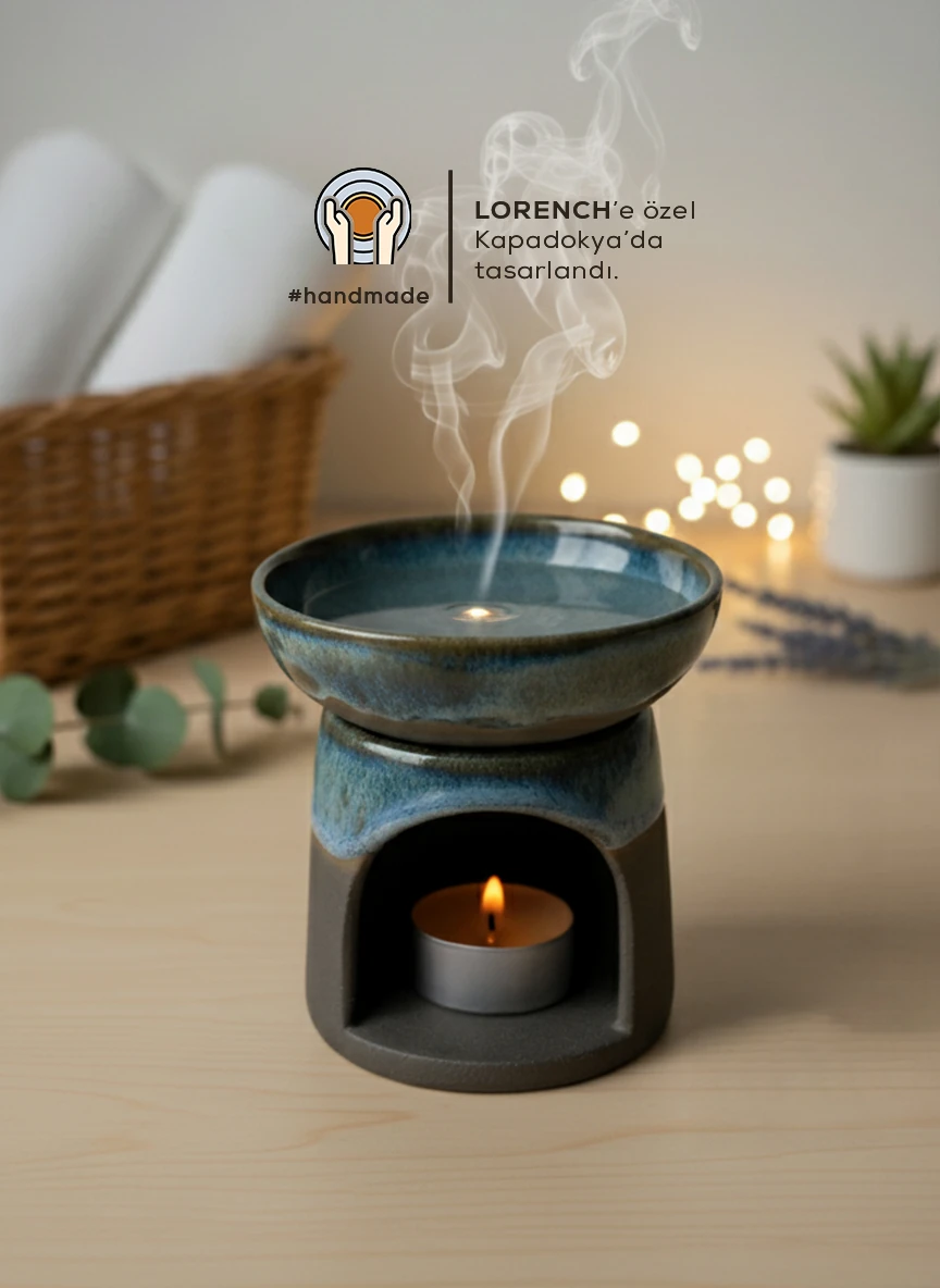 Seramik Buhurdanlık- El Yapımı 