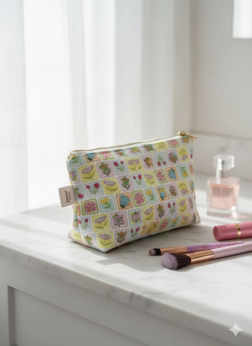 Şans Çiçekleri Poplin Kumaş