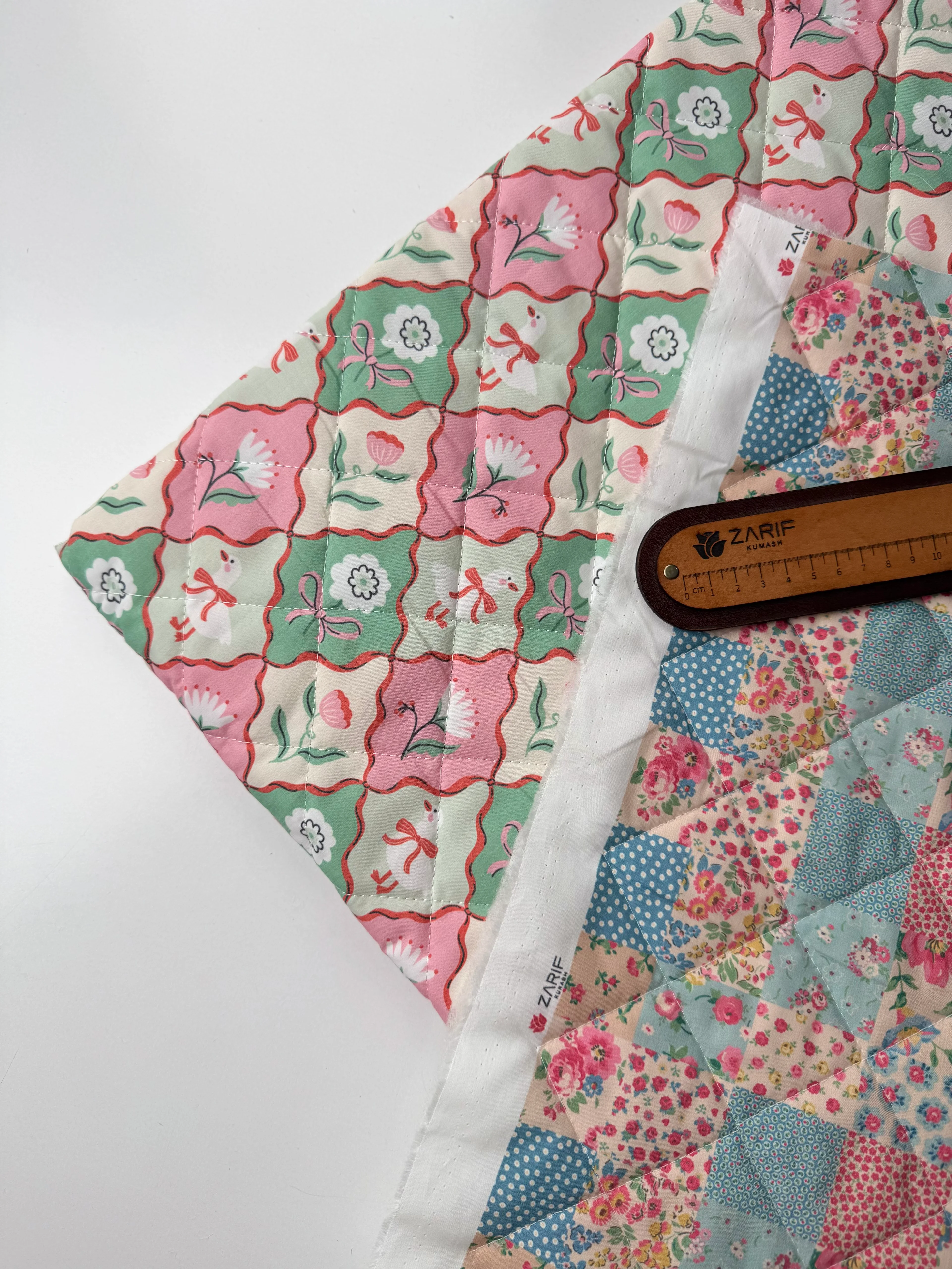 Beyaz Kaz / Vintage Kırkyama Poplin Kapitone