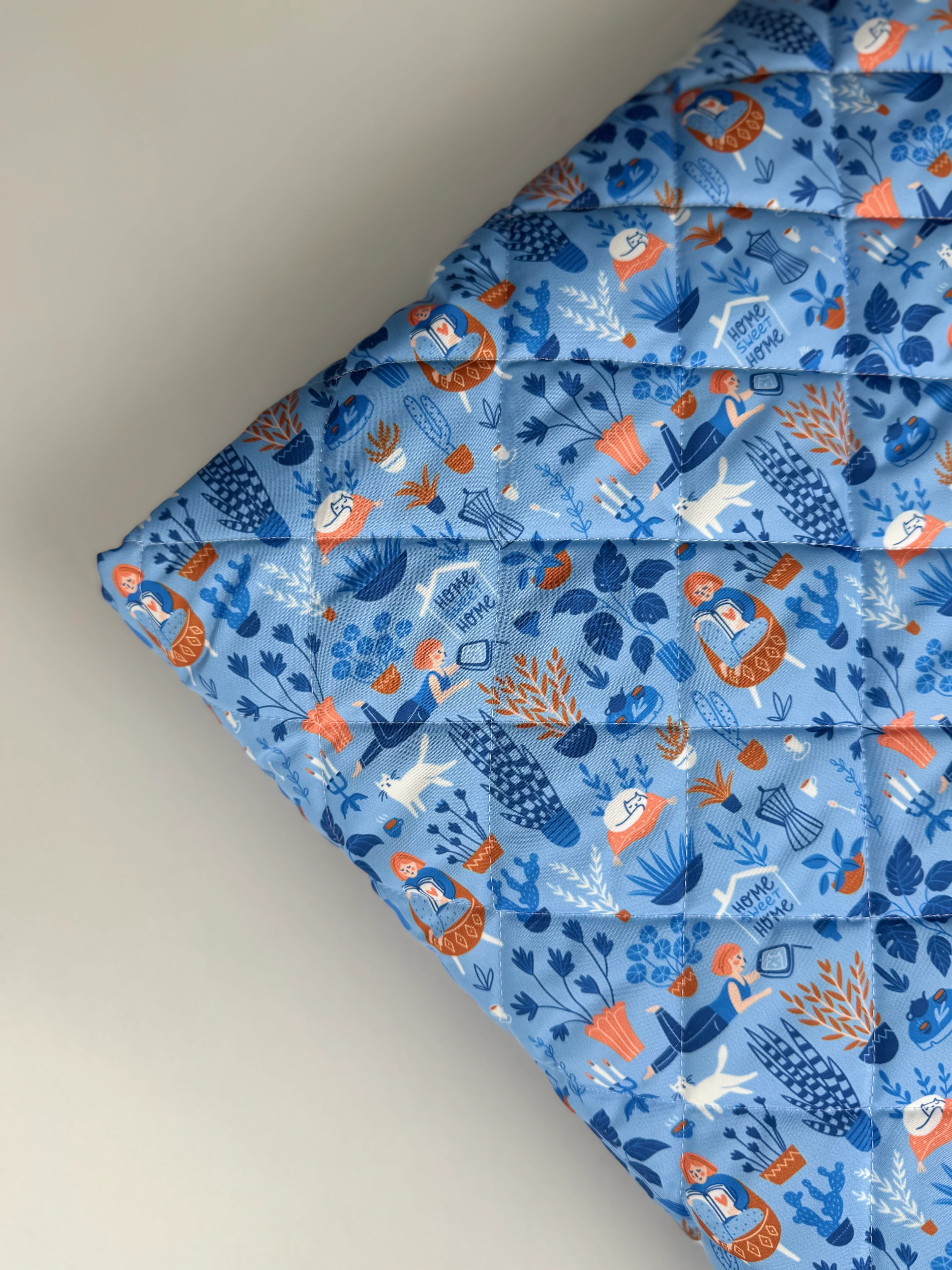 Home Sweet Home Su Geçirmez Kapitone Kumaş