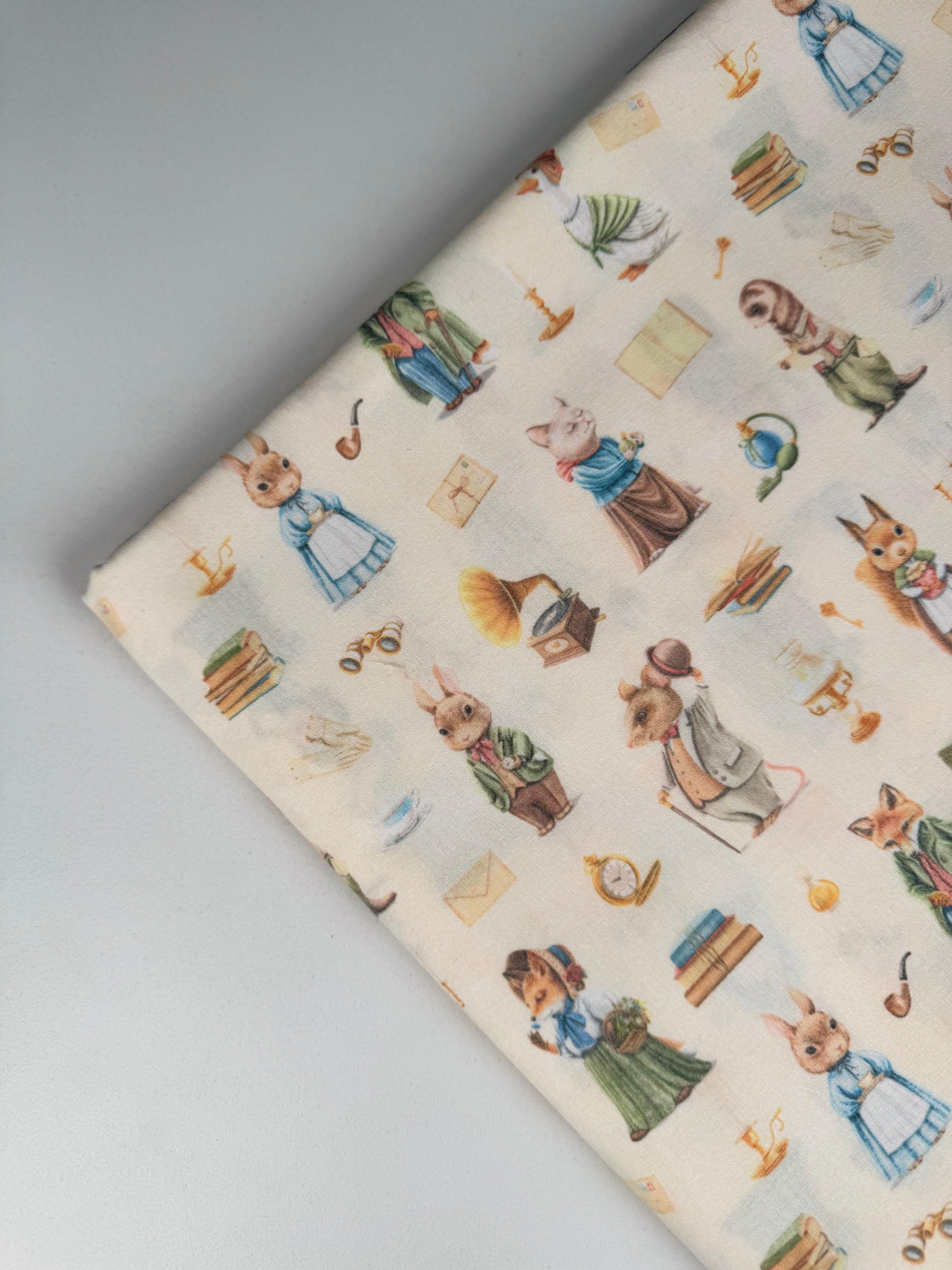 Vintage Animal Poplin