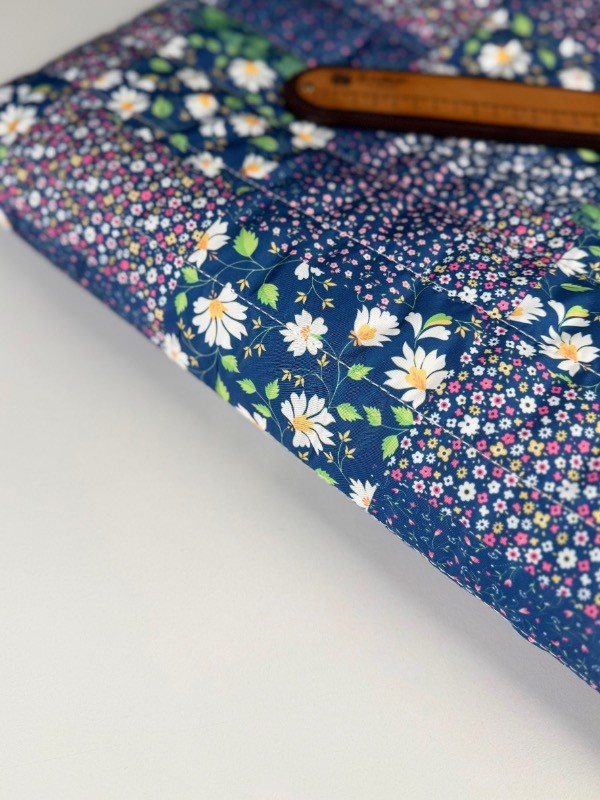 Patchwork Daisy Su Geçirmez Kapitone Kumaş