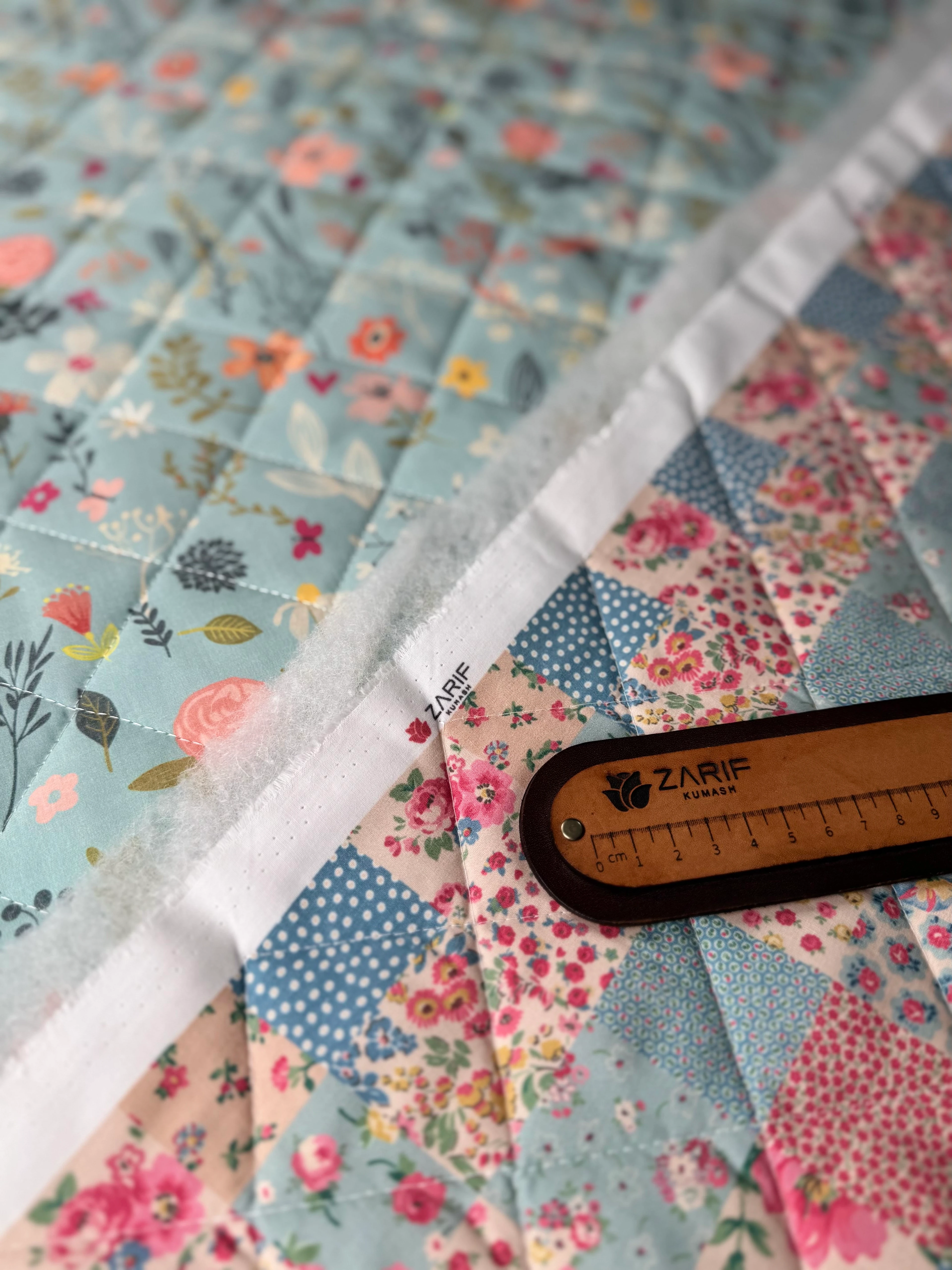 Çiçek Bahçesi / Vintage Kırkyama Çift Taraflı Poplin Kapitone