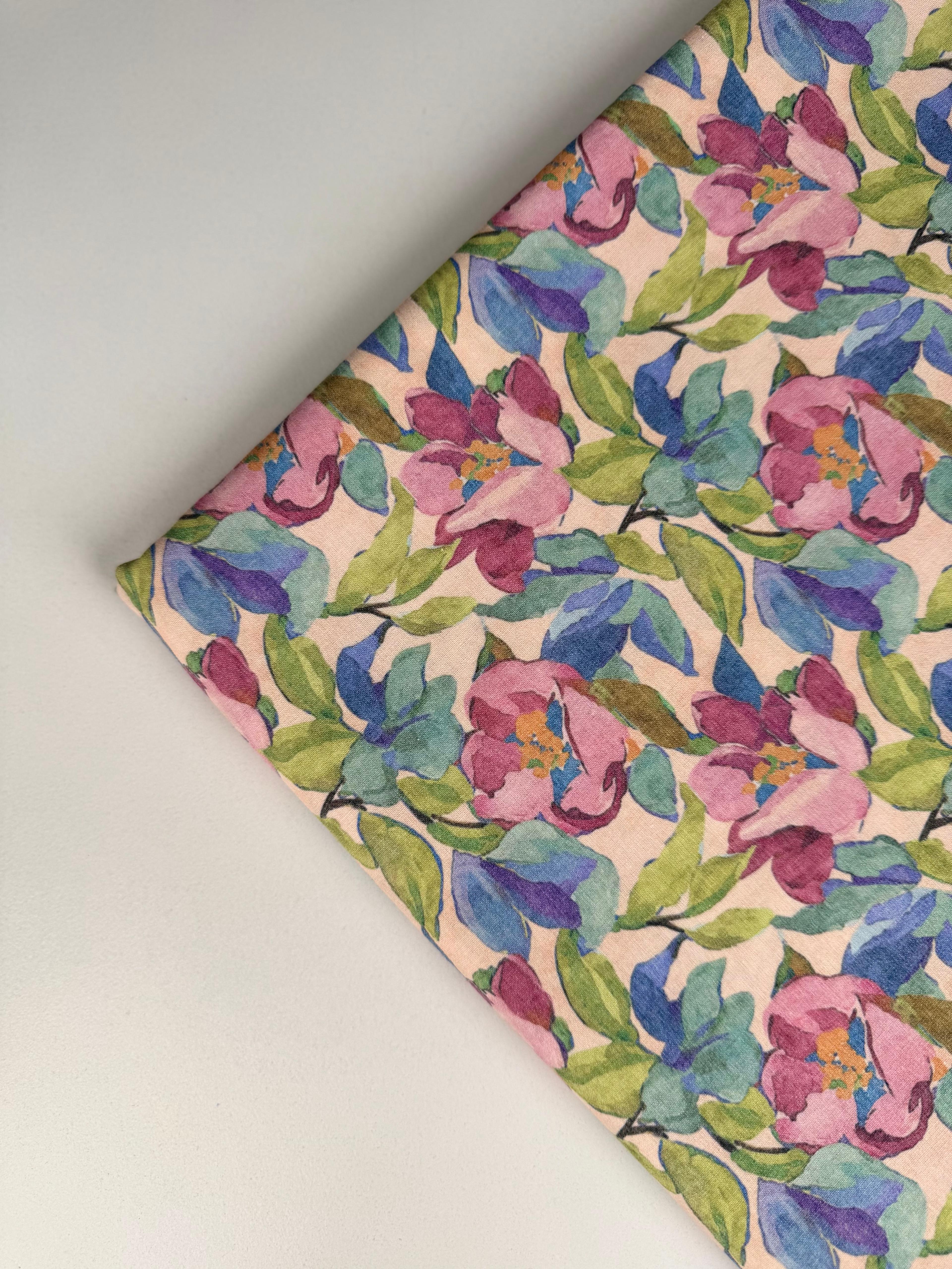 Handmade Watercolor Poplin