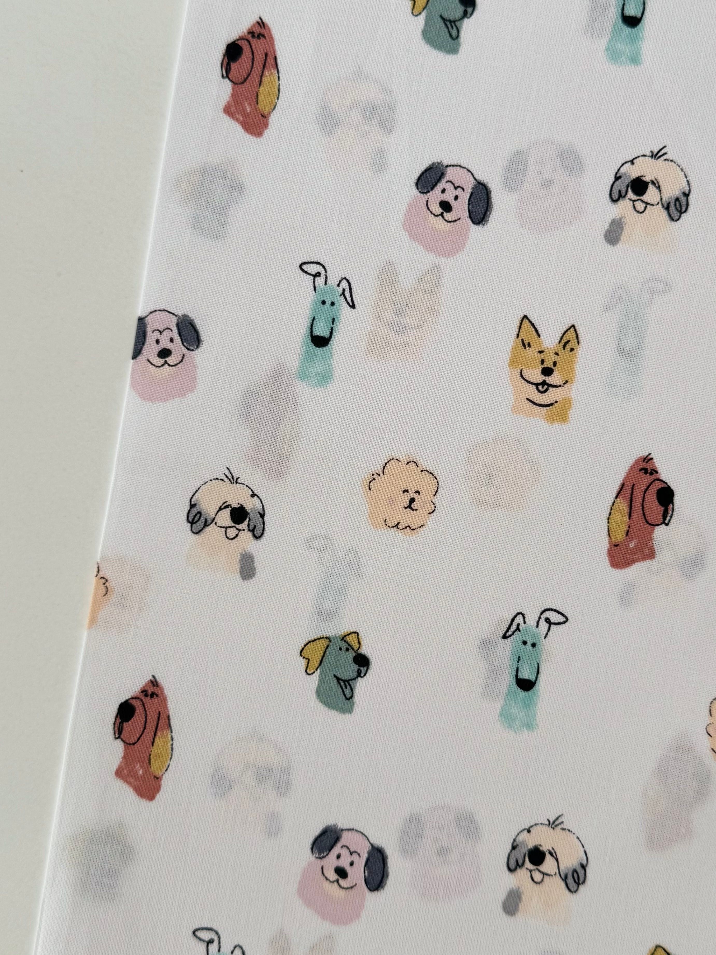 Sevimli Köpekler Poplin