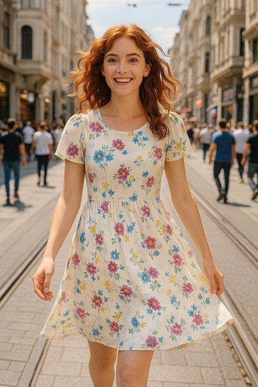 Taksim in Bloom Poplin