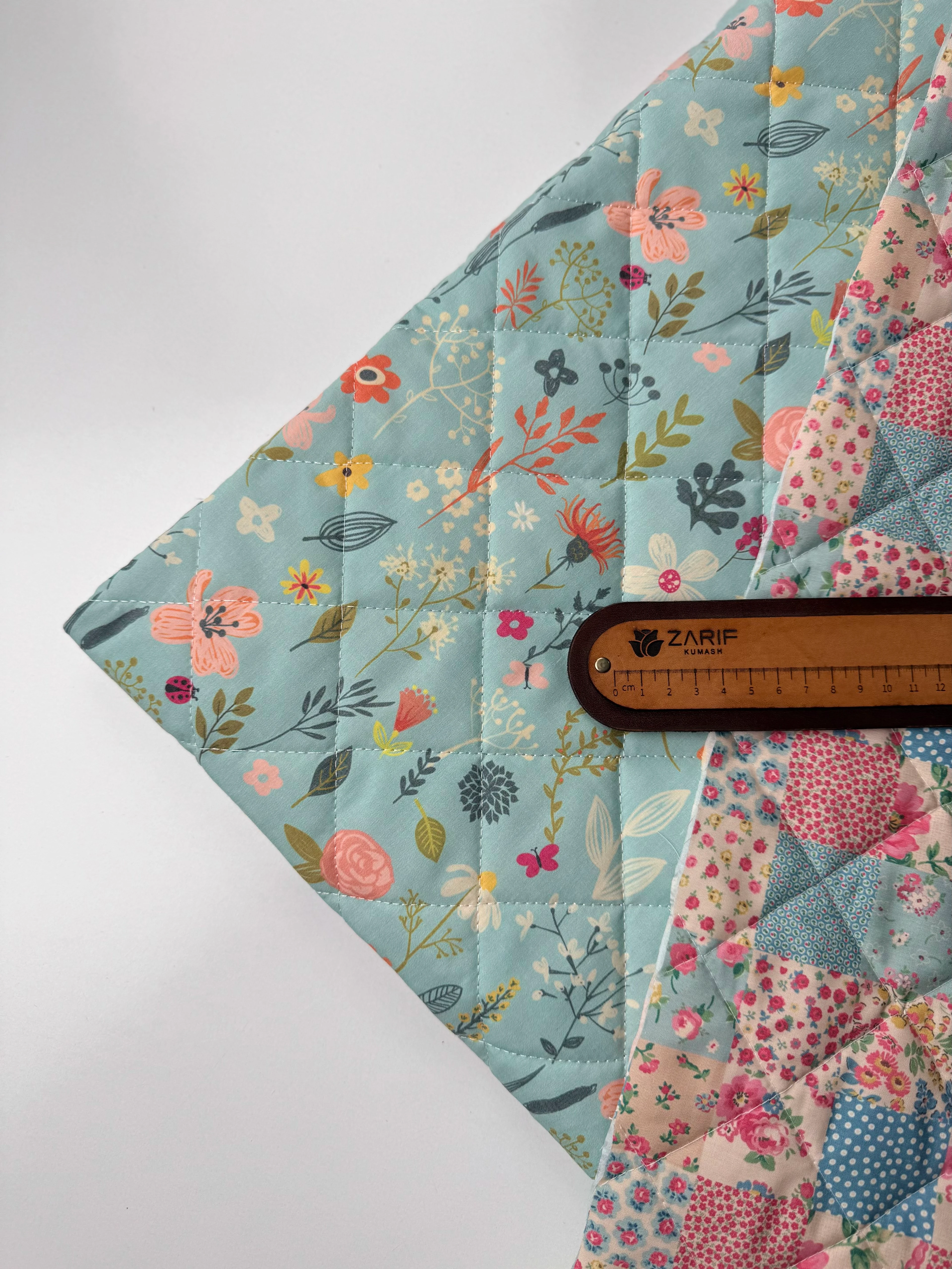 Çiçek Bahçesi / Vintage Kırkyama Çift Taraflı Poplin Kapitone