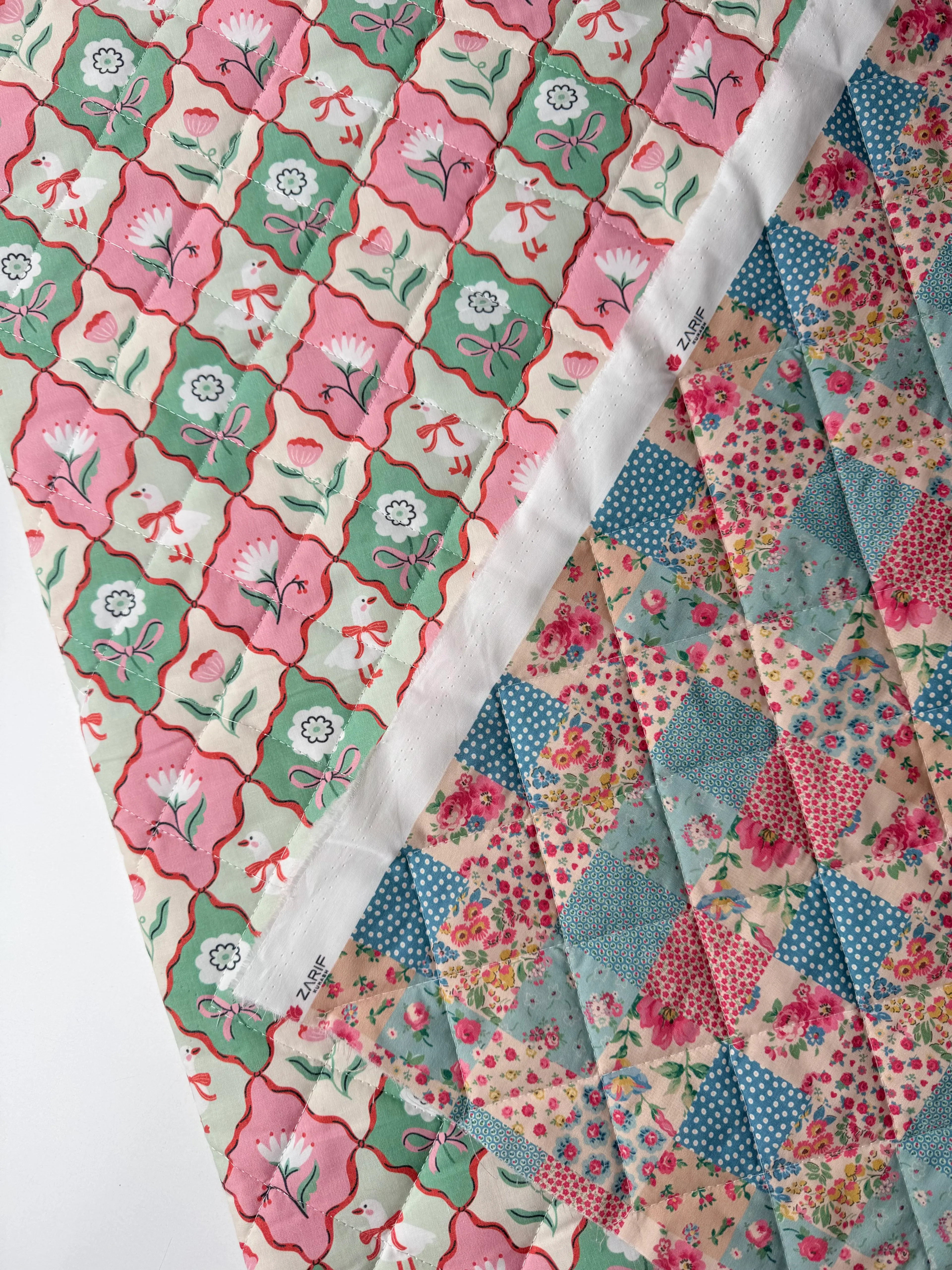 Beyaz Kaz / Vintage Kırkyama Poplin Kapitone