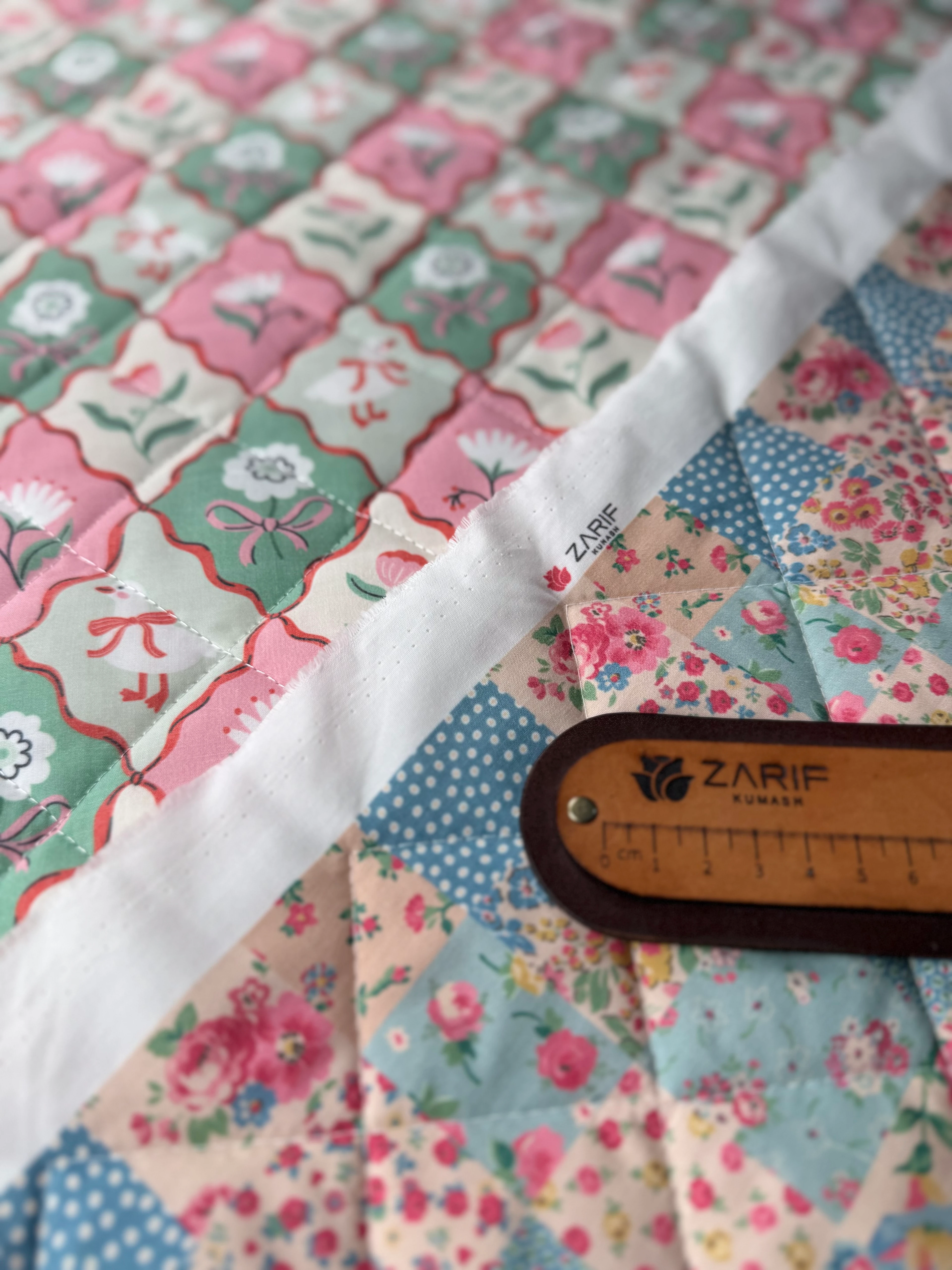 Beyaz Kaz / Vintage Kırkyama Poplin Kapitone