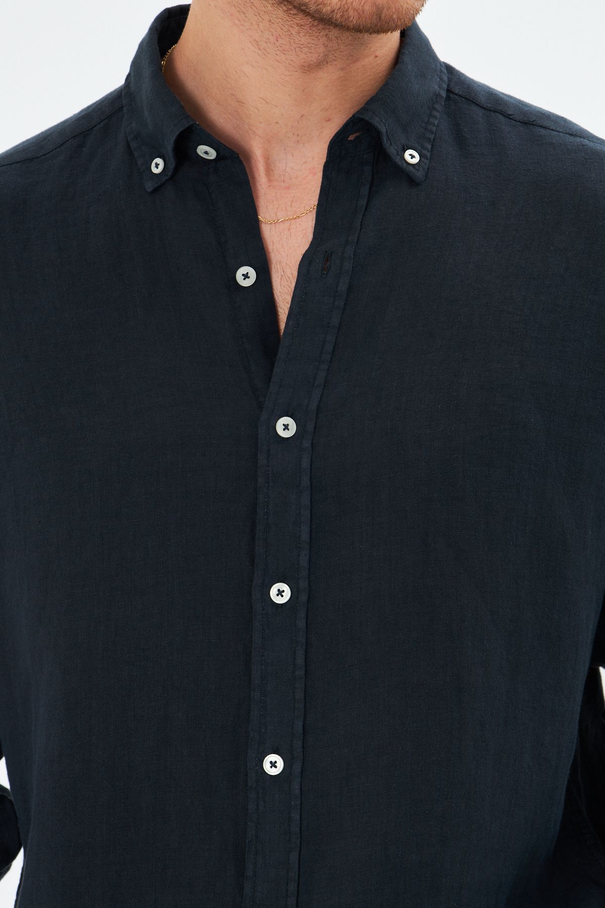 Black Linen Shirt