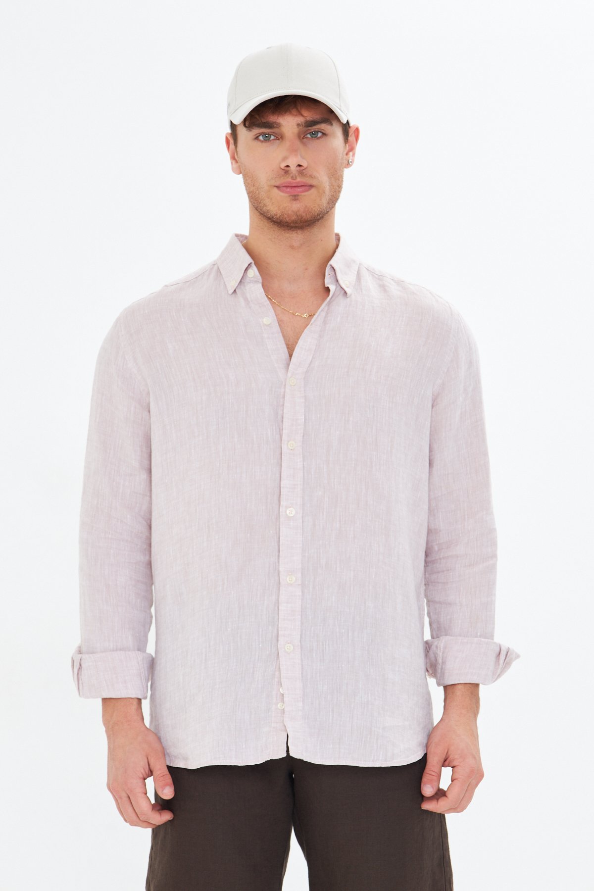 Beige Linen Shirt