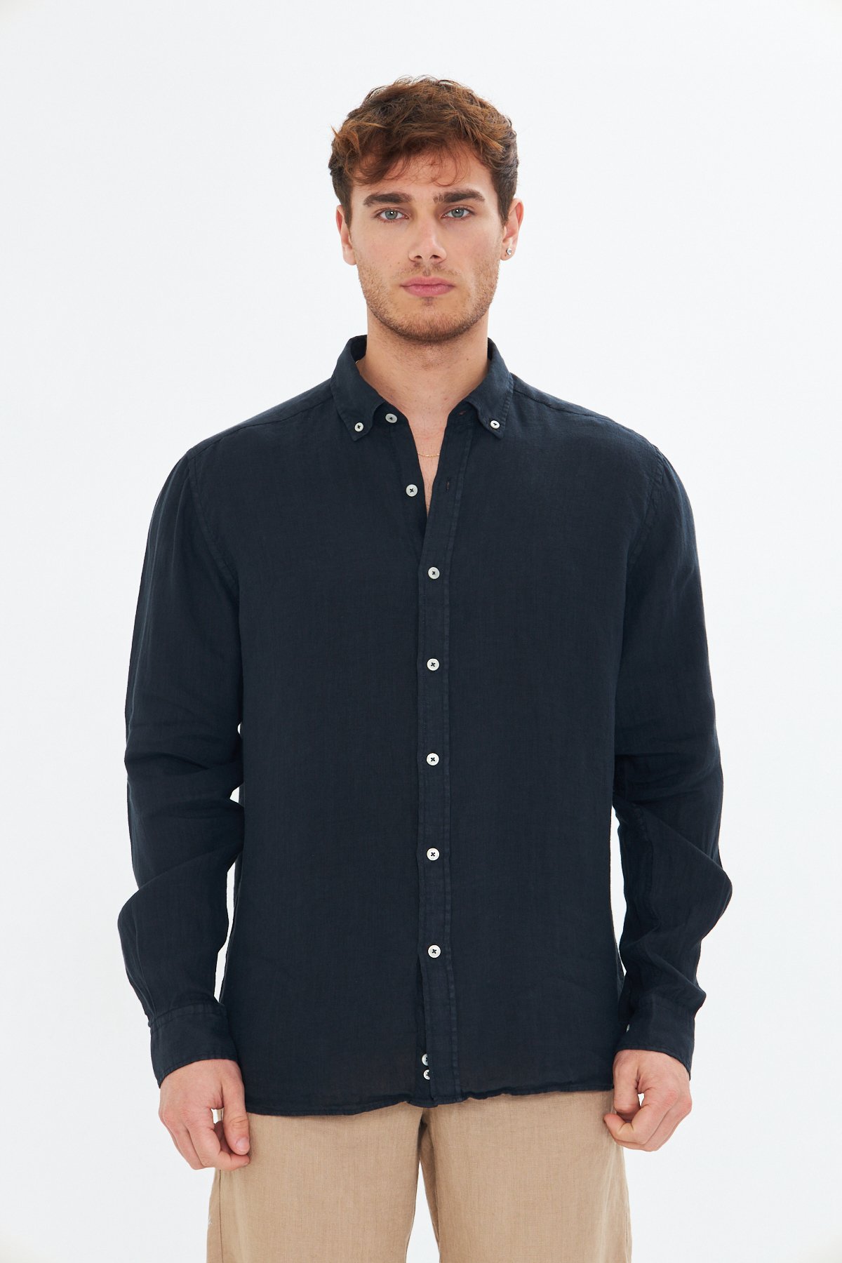 Black Linen Shirt