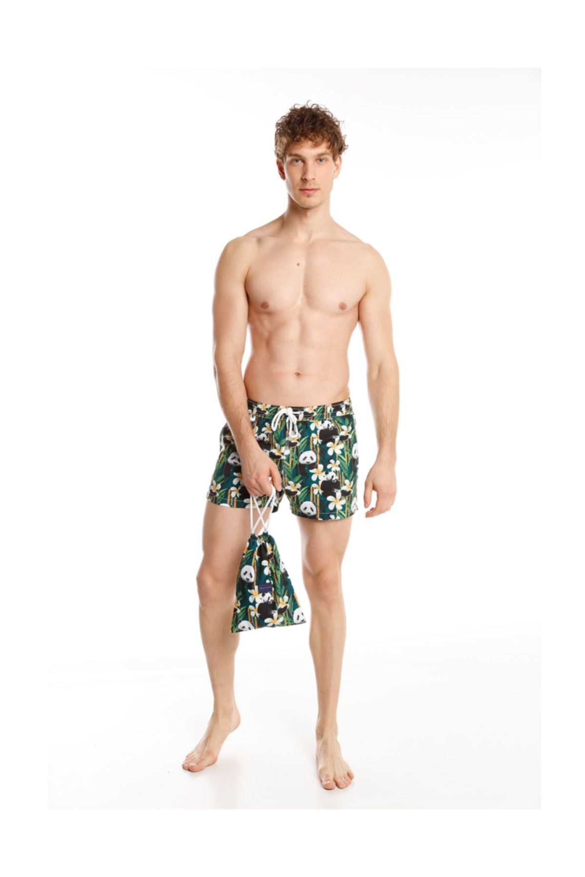 Bamboo Panda Men's Swim Shorts