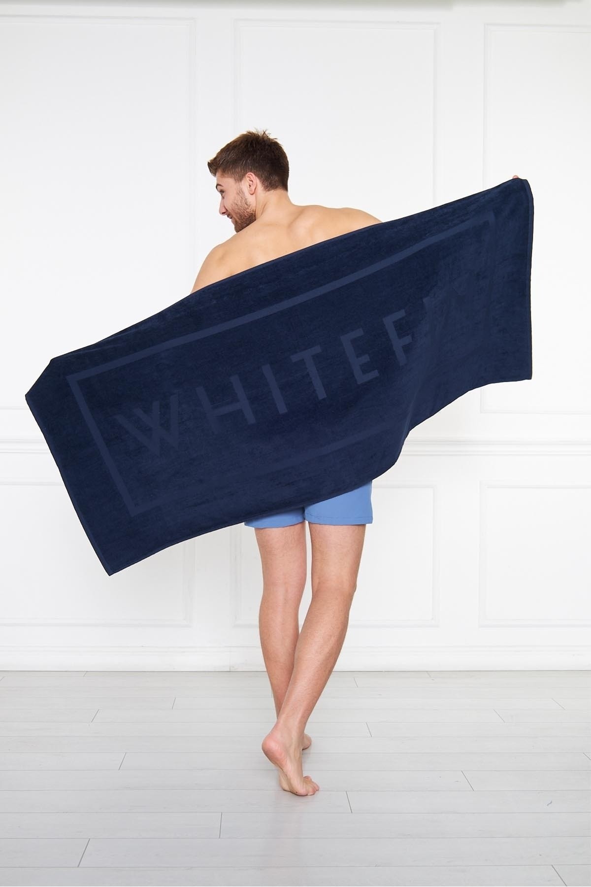 Navy Blue Beach Towel