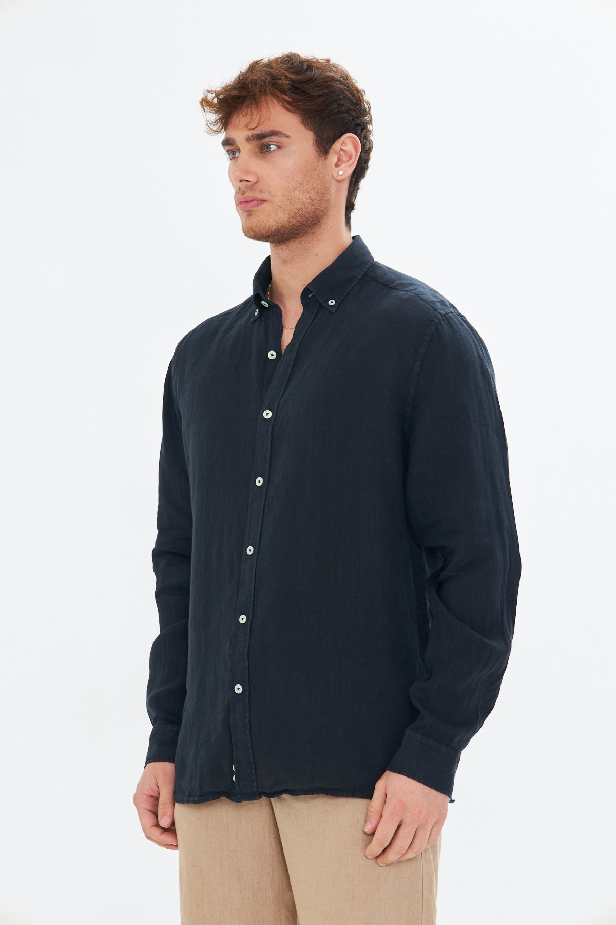 Black Linen Shirt