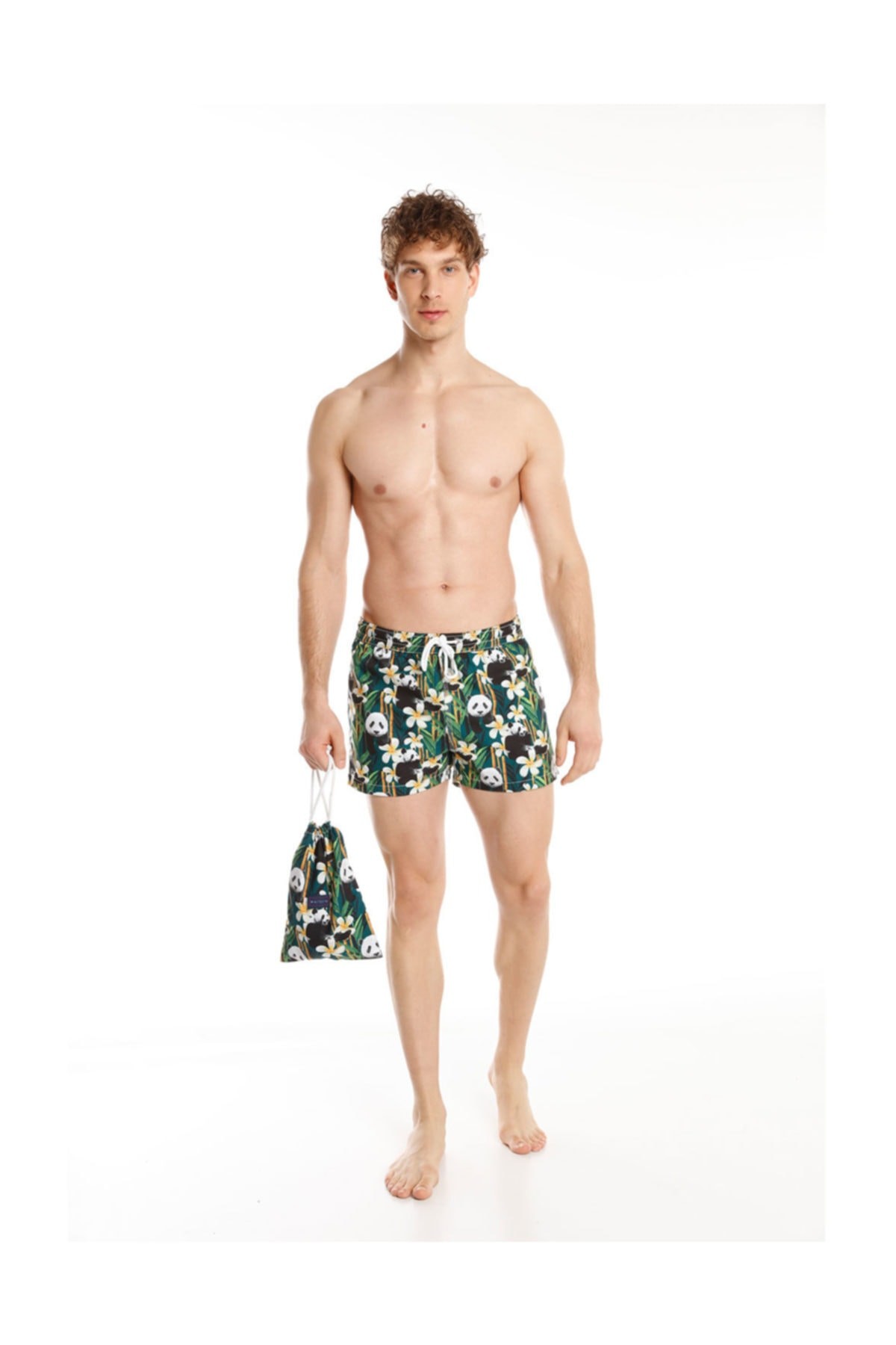 Bamboo Panda Men's Swim Shorts