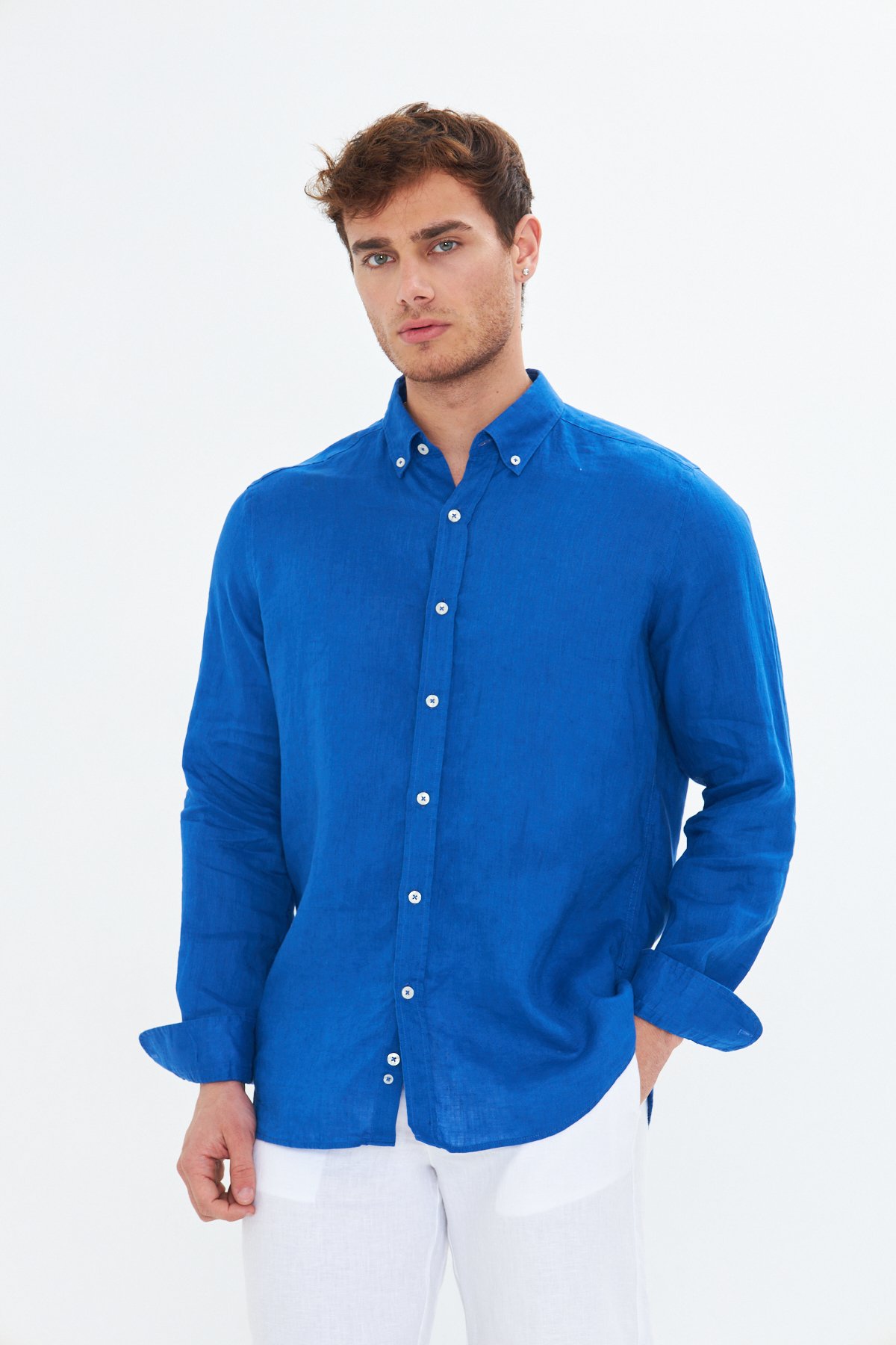 Saxe Men's Linen Shirt