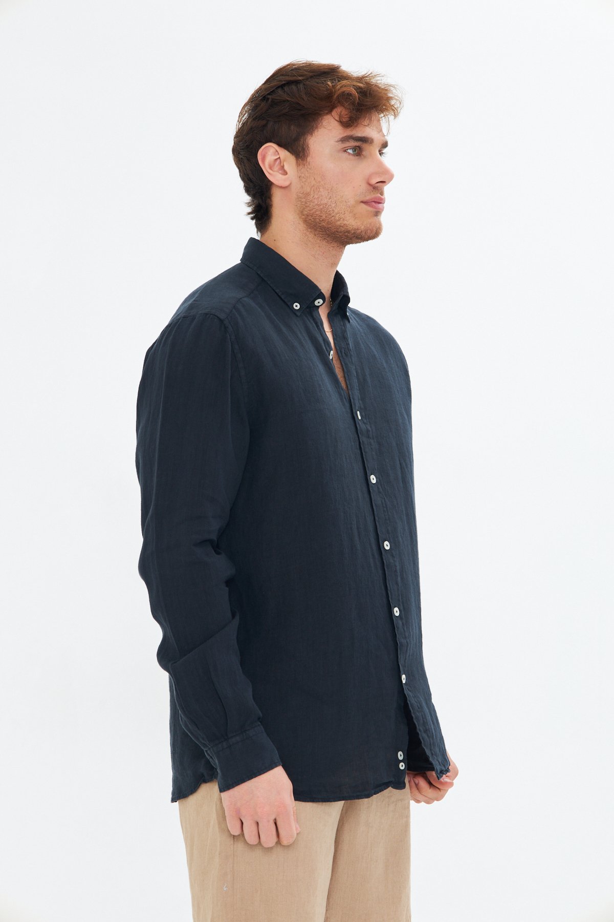 Black Linen Shirt