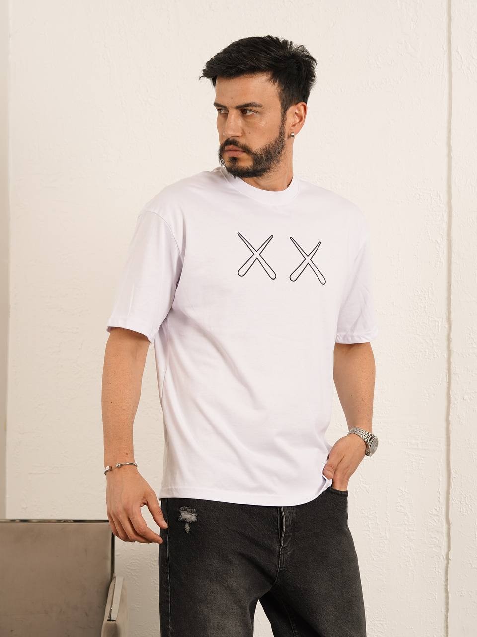 Baskılı Oversize  T-Shirt