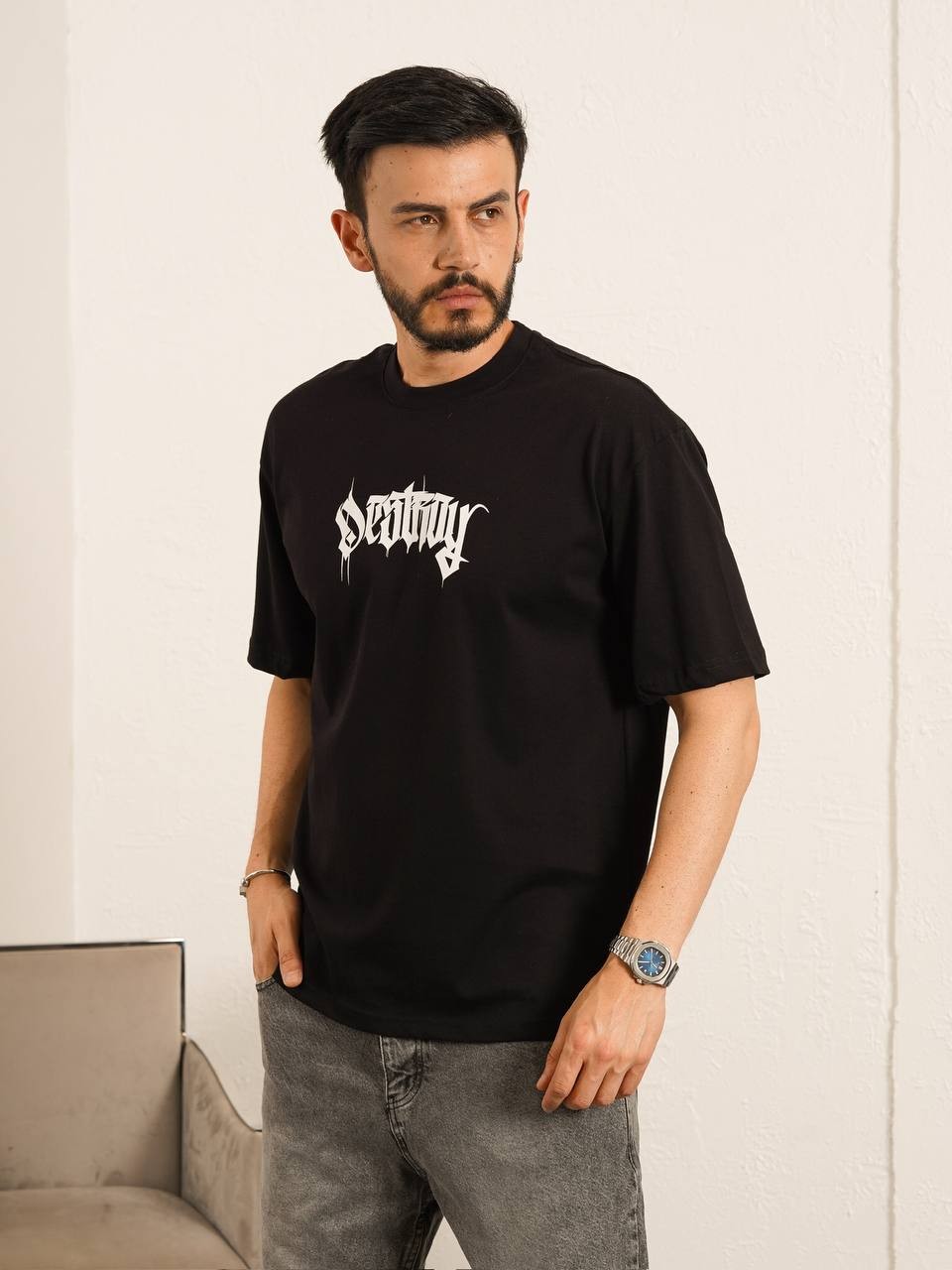 Baskılı Oversize  T-Shirt