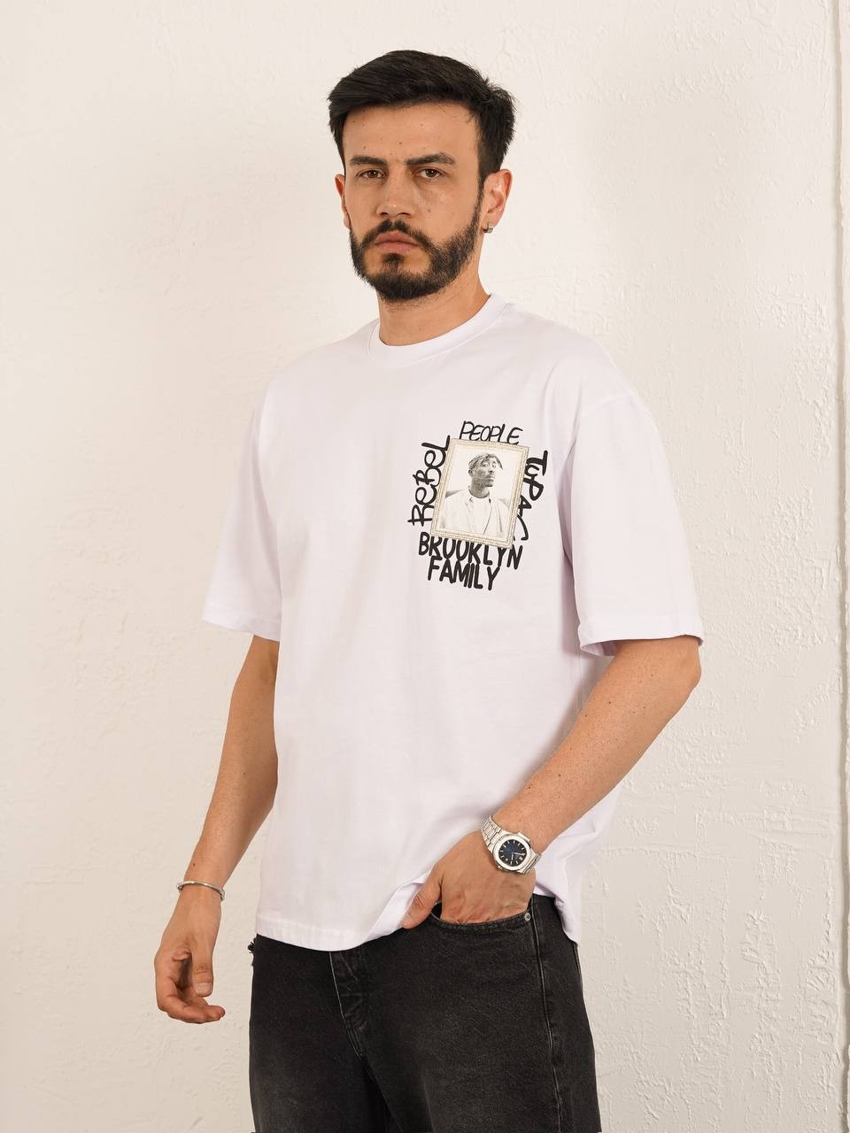 Baskılı Oversize  T-Shirt