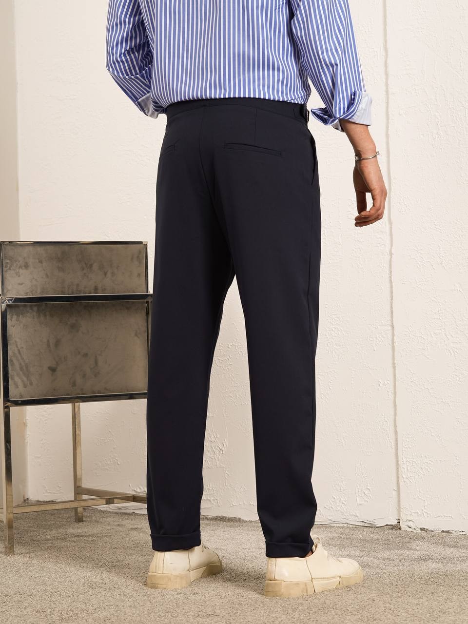 Tokalı Lacivert Pantalon