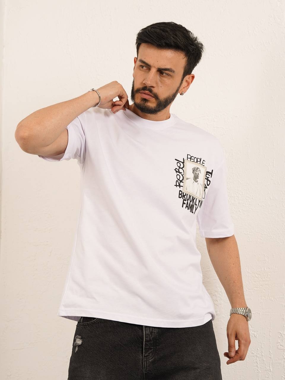 Baskılı Oversize  T-Shirt