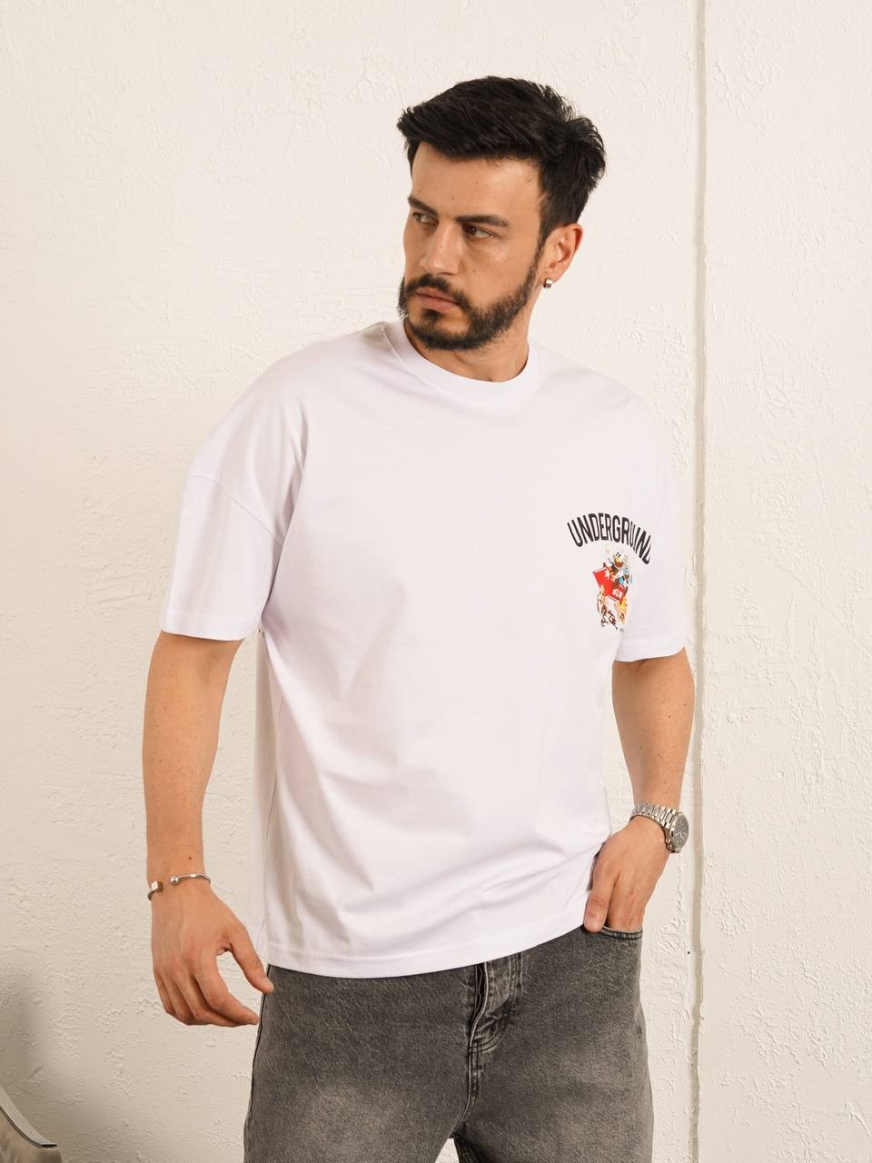 Baskılı Oversize  T-Shirt