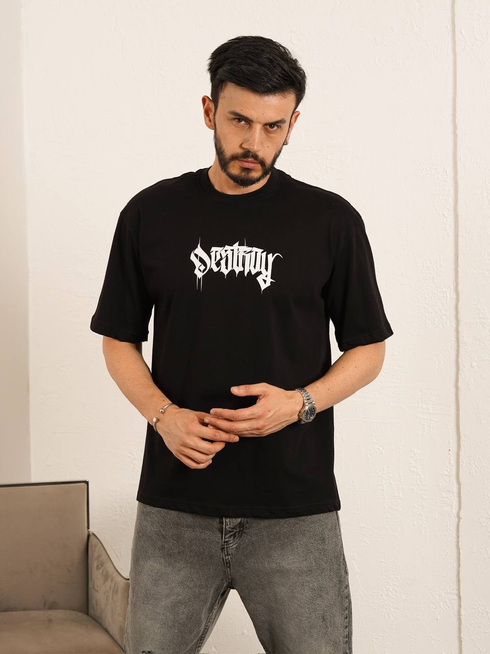 Baskılı Oversize  T-Shirt