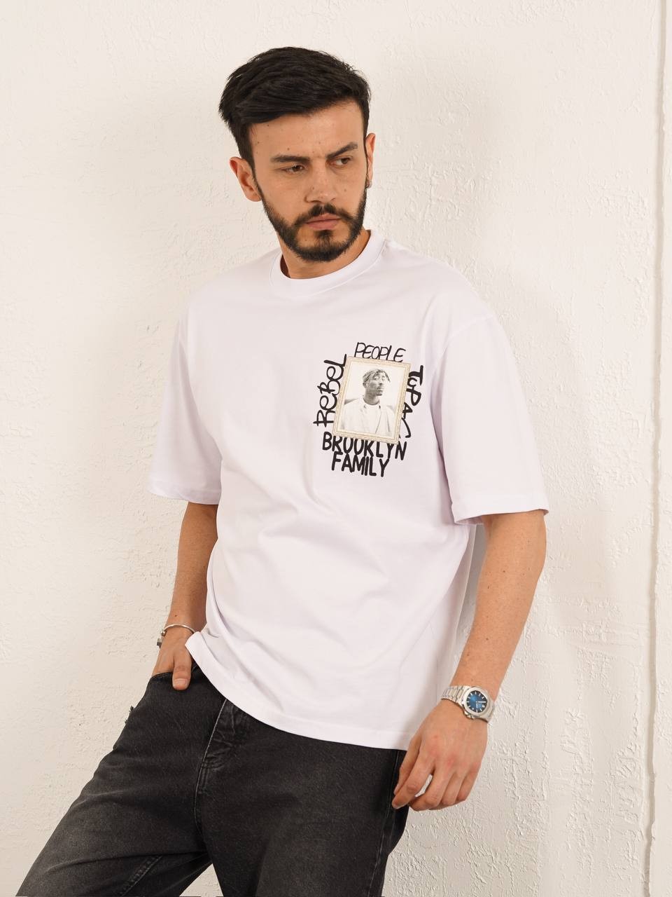 Baskılı Oversize  T-Shirt