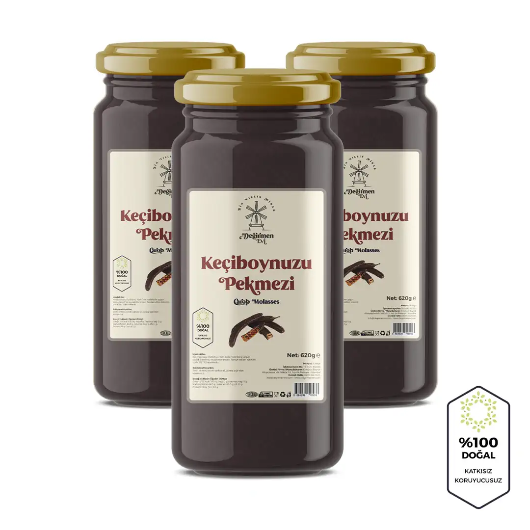 Doğal Keçiboynuzu Pekmezi - 620 g Üçlü Set