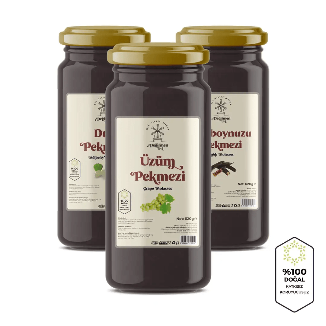 Üçlü Karışık Pekmez Seti - 620 g