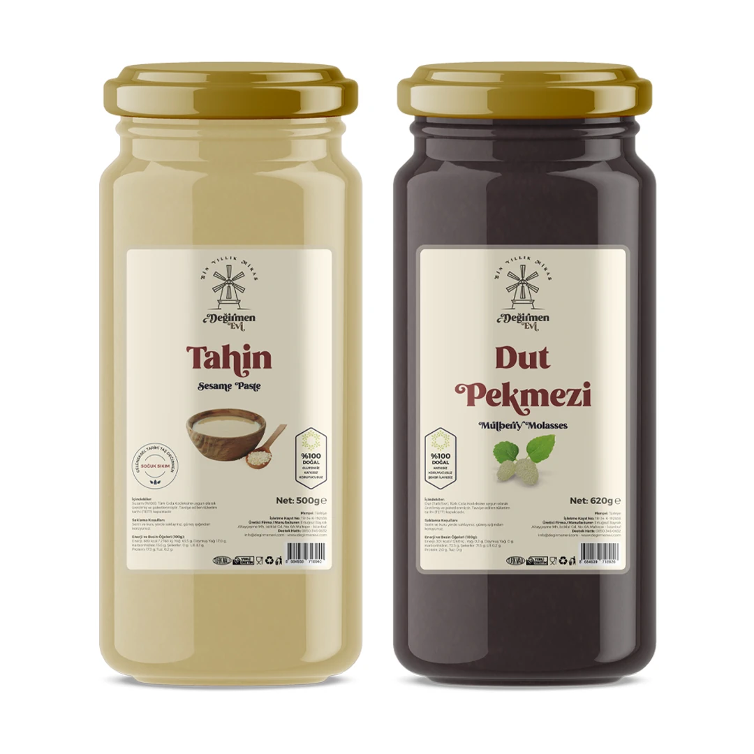Şifa İkilisi – Tahin 500 g + Dut Pekmezi 620 g