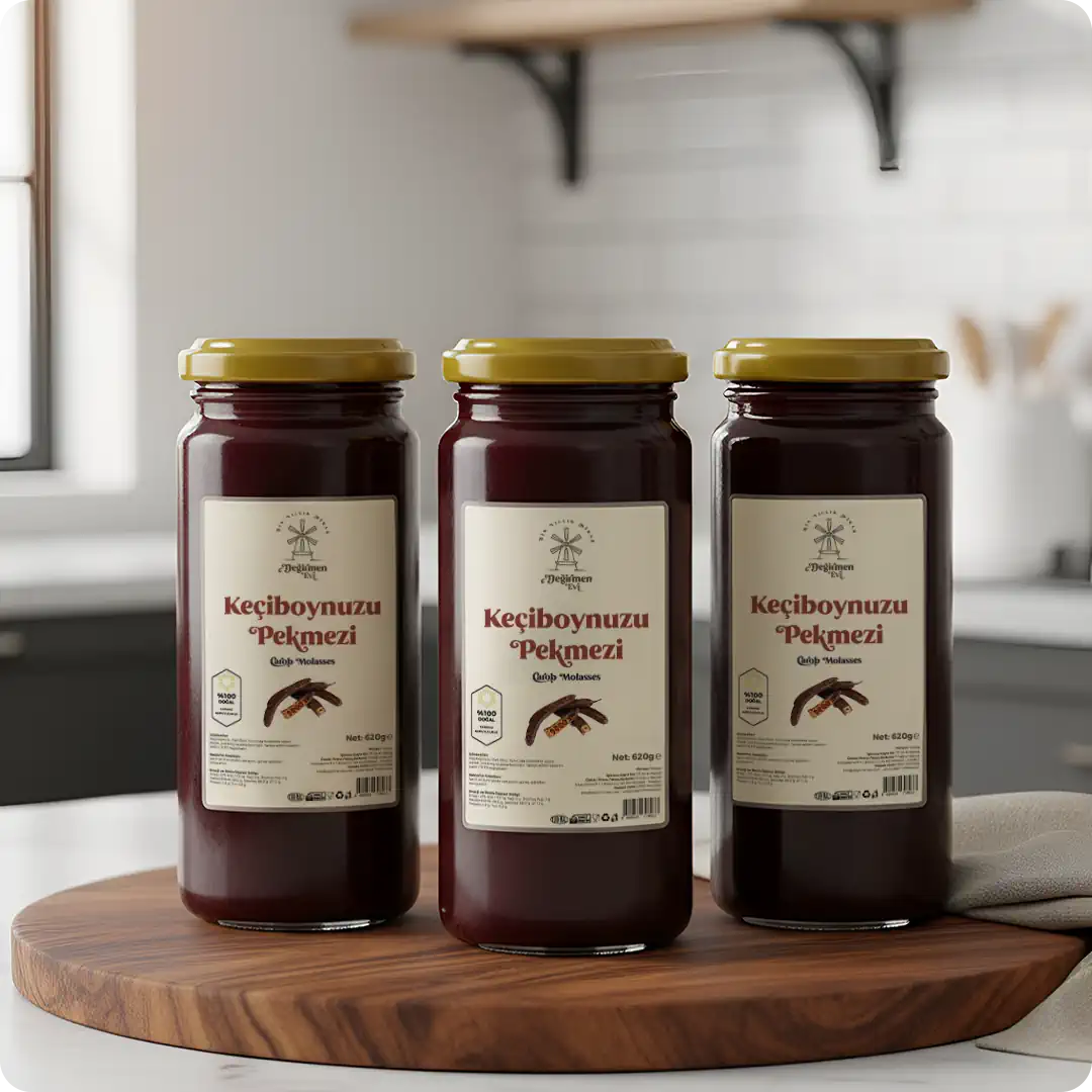 Doğal Keçiboynuzu Pekmezi - 620 g Üçlü Set